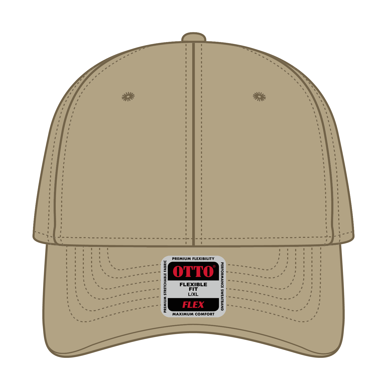 11-1167 OTTO CAP "OTTO FLEX" 6 Panel Low Profile Baseball Cap