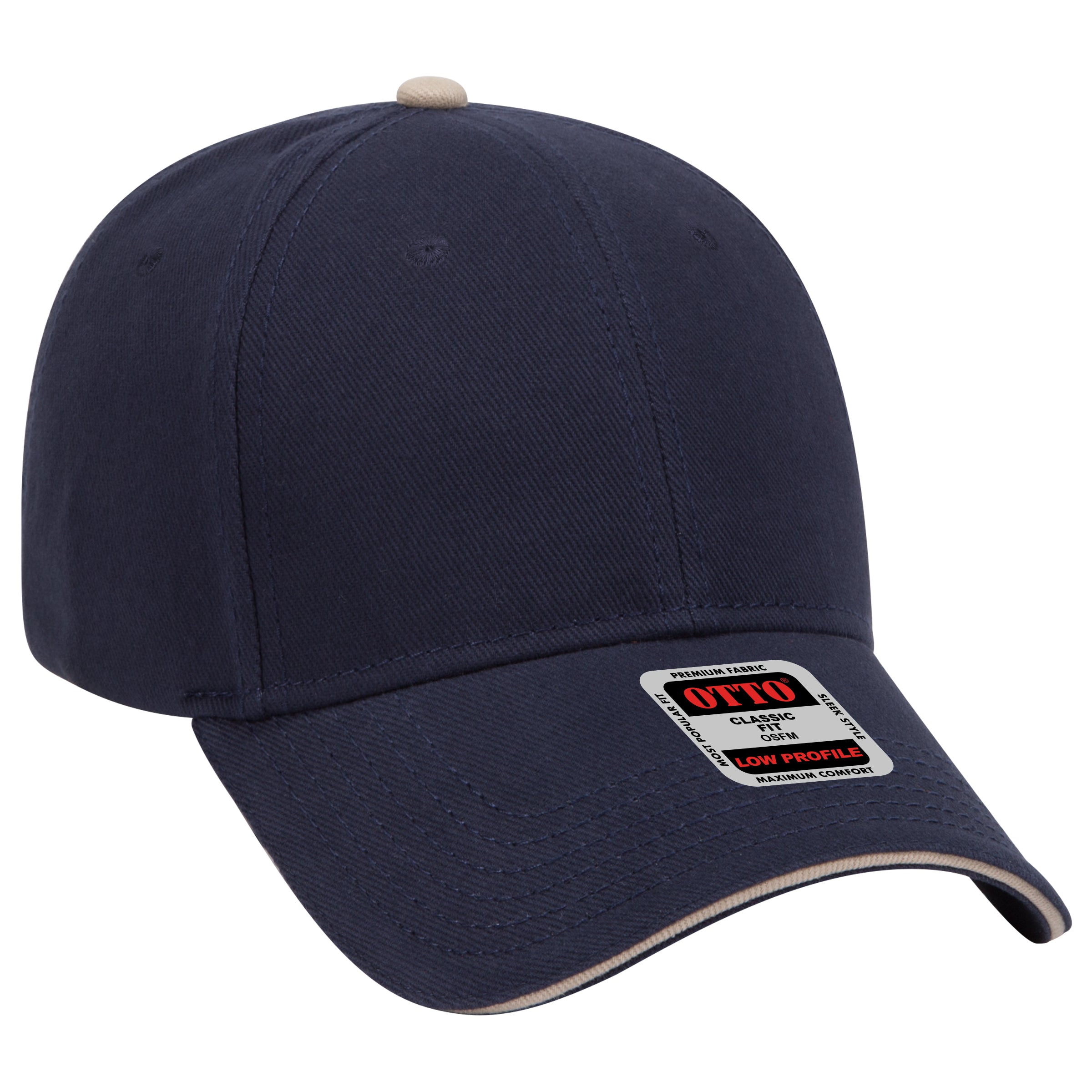 23-255 OTTO CAP 6 Panel Low Profile Baseball Cap