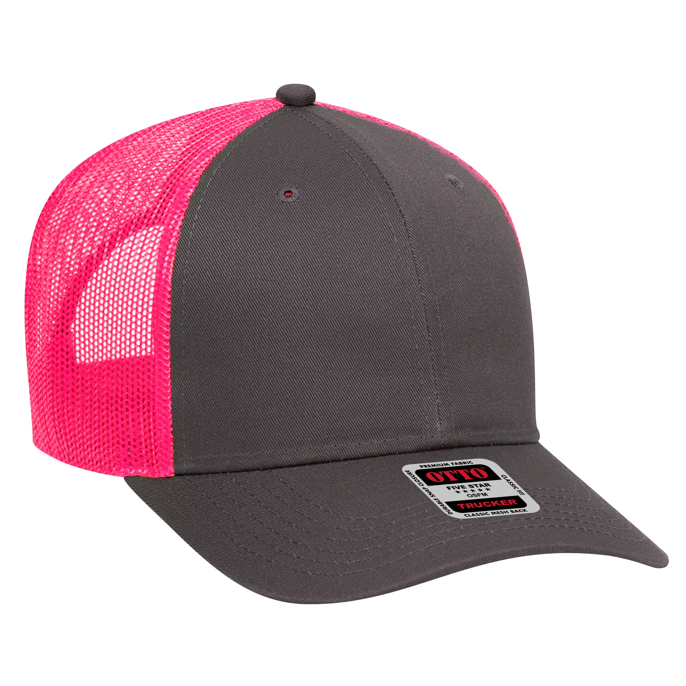 83-473 OTTO CAP 6 Panel Low Profile Mesh Back Trucker Hat