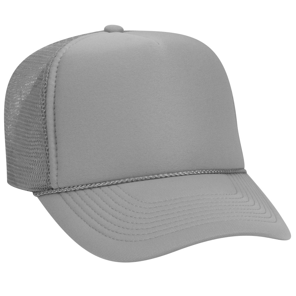 32-467 OTTO CAP 5 Panel Mid Profile Mesh Back Trucker Hat