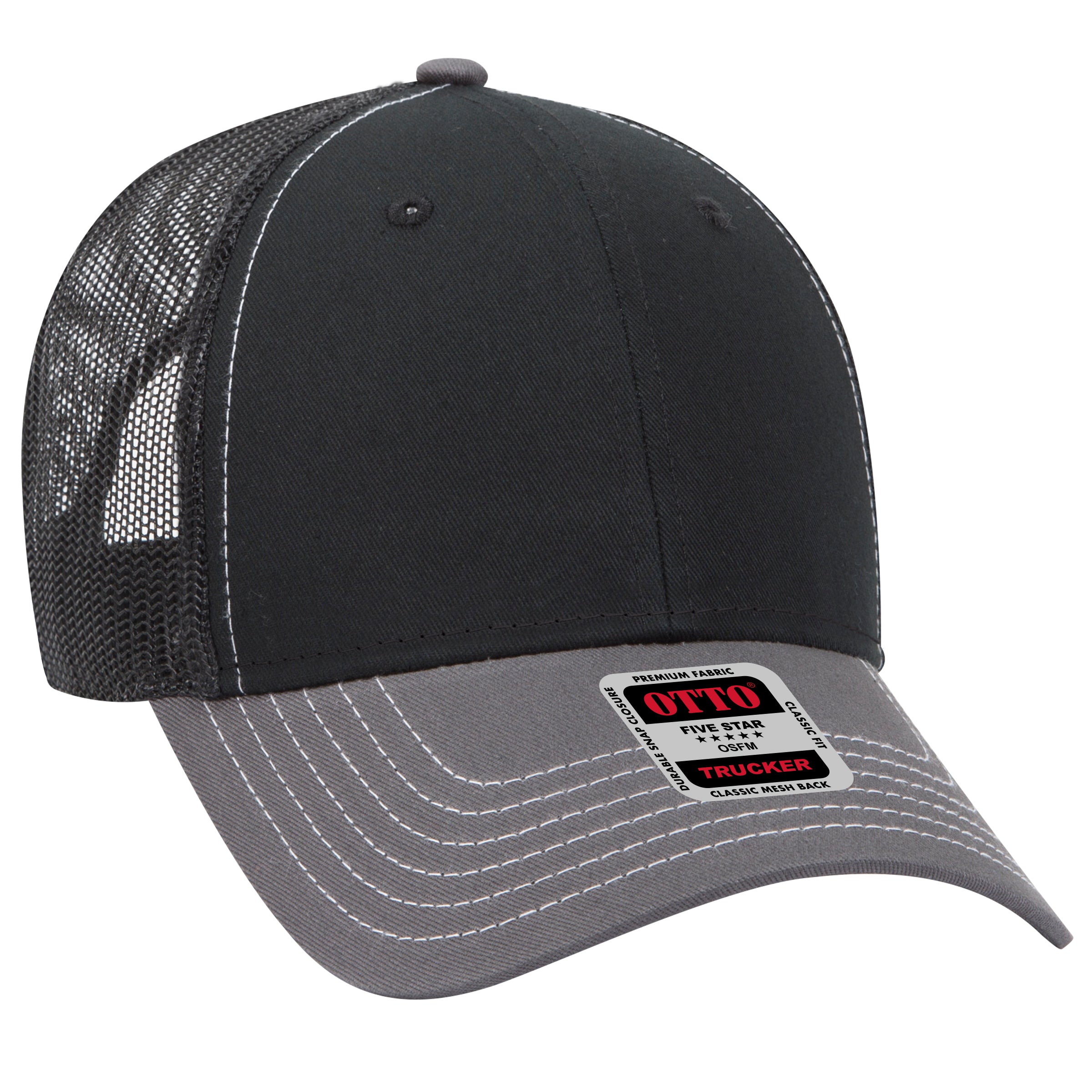 83-1239 OTTO CAP 6 Panel Low Profile Mesh Back Trucker Hat
