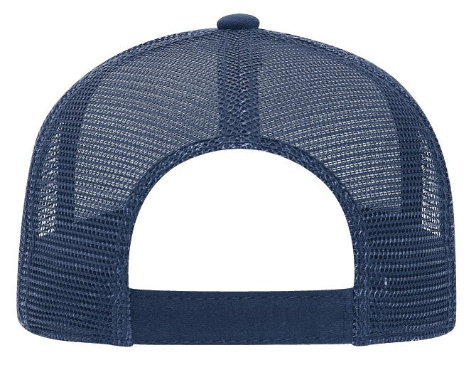 32-934 OTTO CAP 5 Panel Mid Profile Mesh Back Trucker Hat