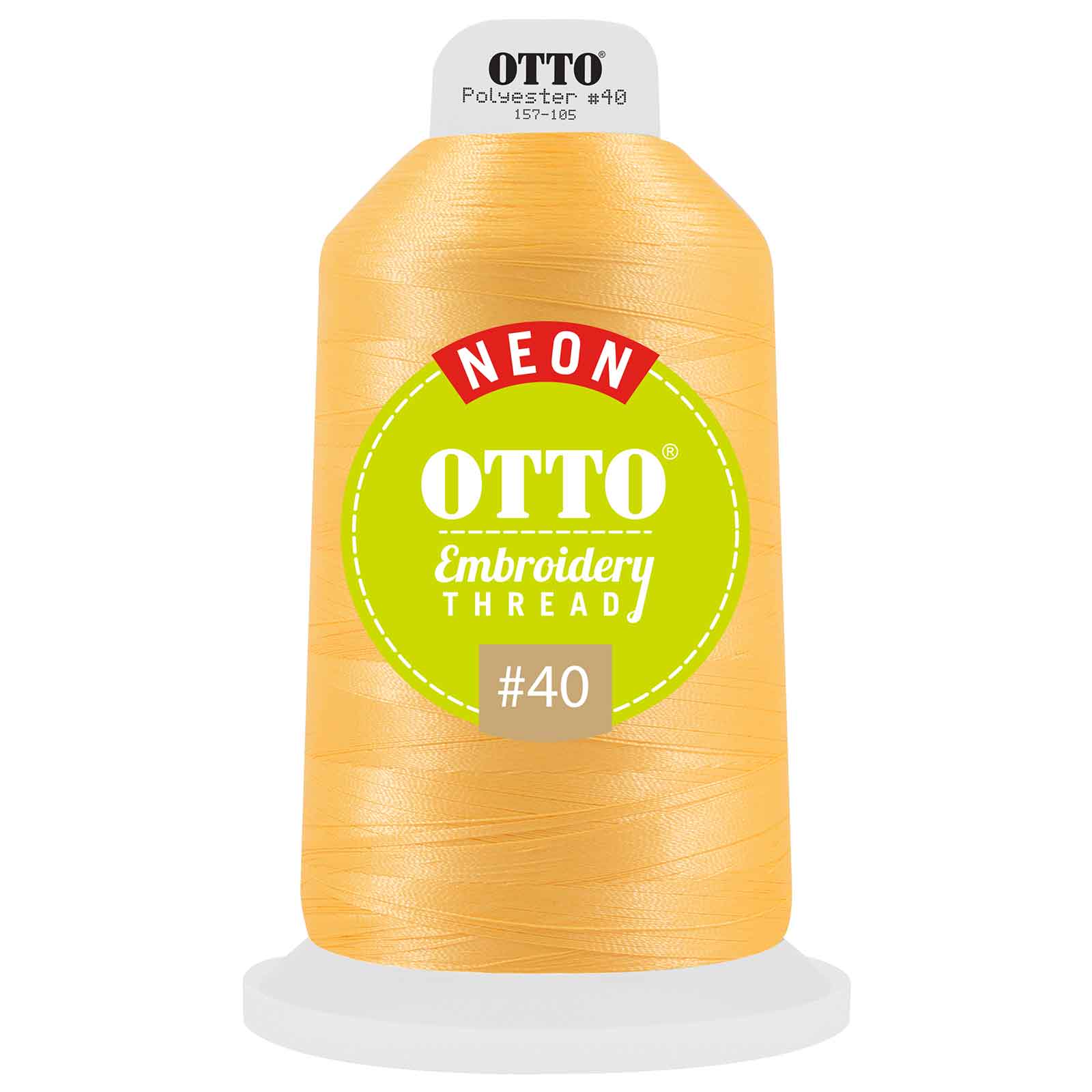157-105 OTTO Embroidery Neon Thread #40 5,500 yd. King Cone