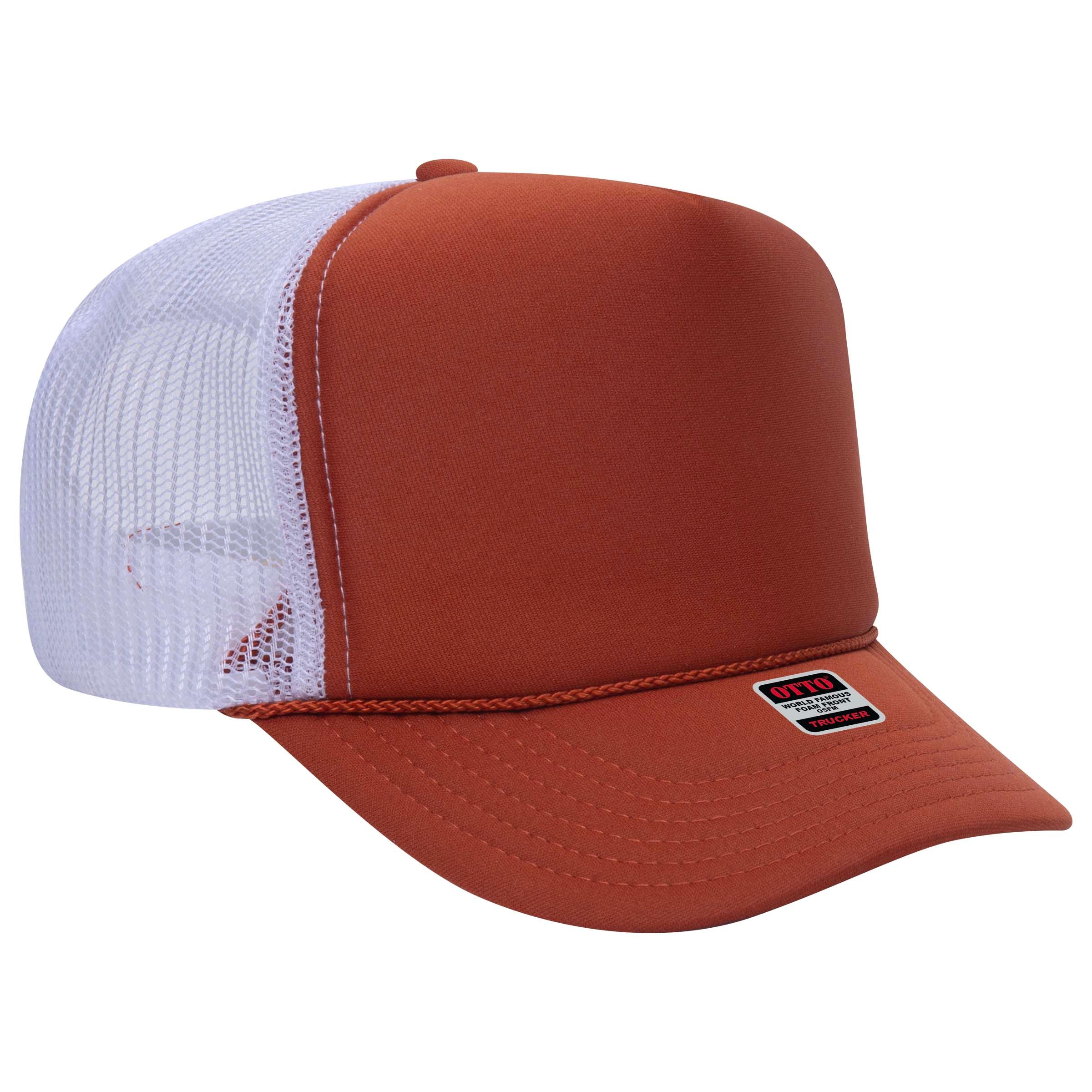 39-165 OTTO CAP 5 Panel High Crown Mesh Back Trucker Hat