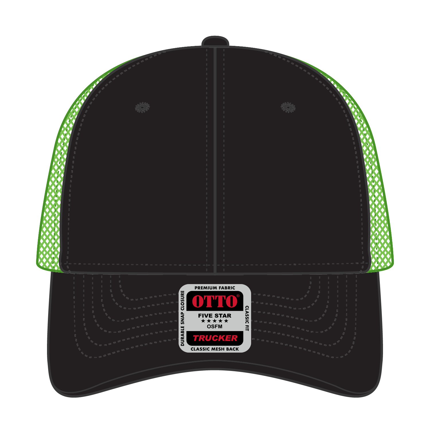 83-473 OTTO CAP 6 Panel Low Profile Mesh Back Trucker Hat