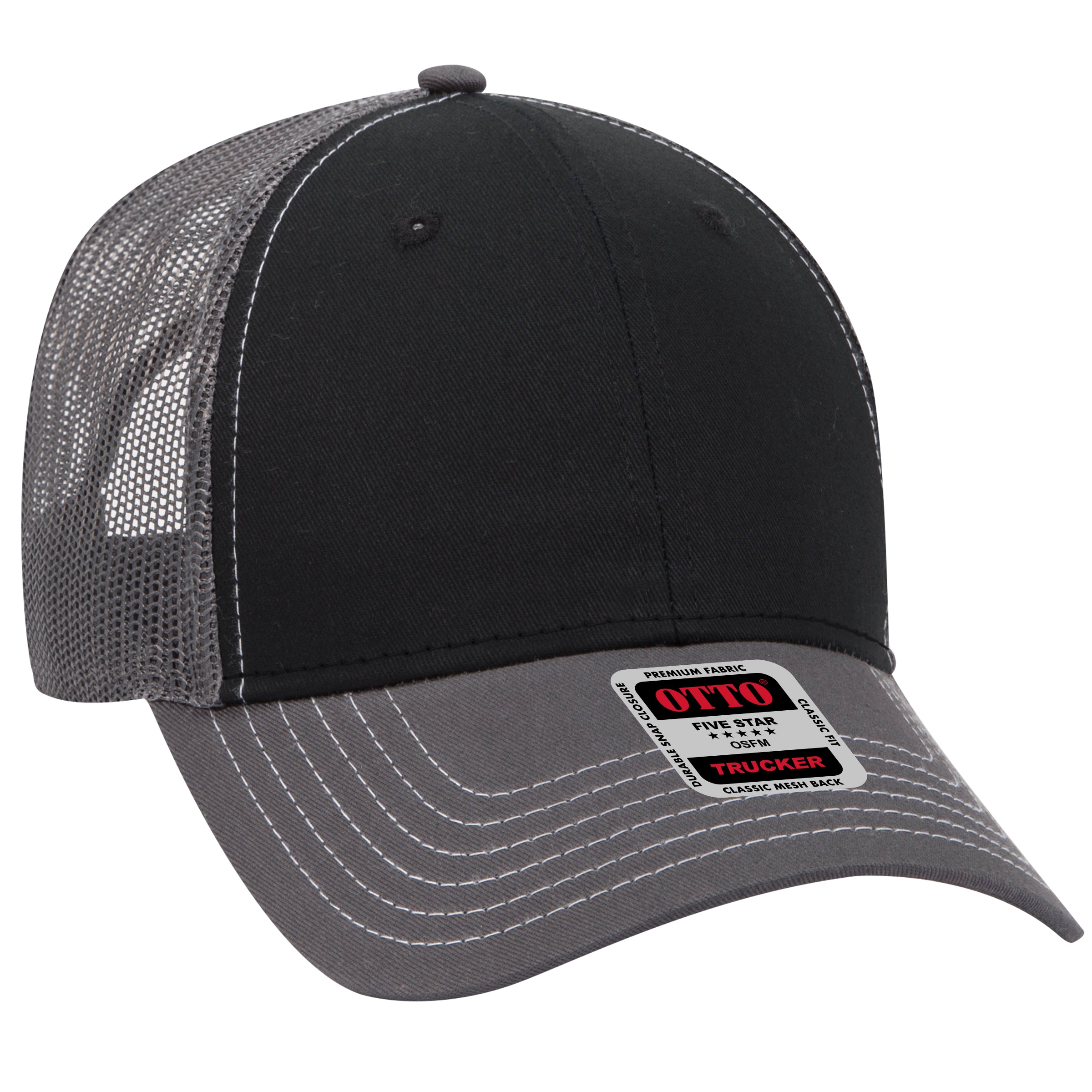 83-1239 OTTO CAP 6 Panel Low Profile Mesh Back Trucker Hat