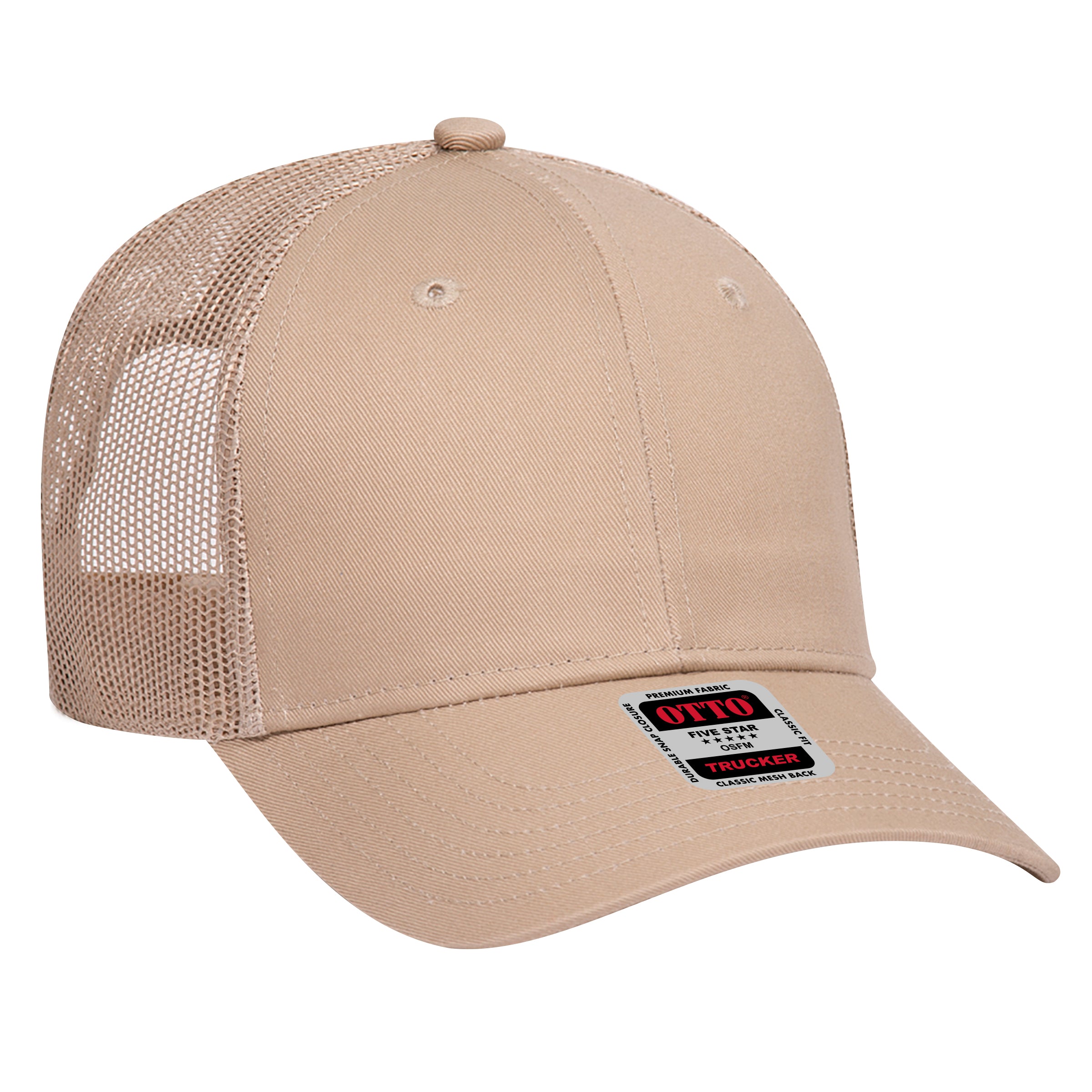 83-473 OTTO CAP 6 Panel Low Profile Mesh Back Trucker Hat