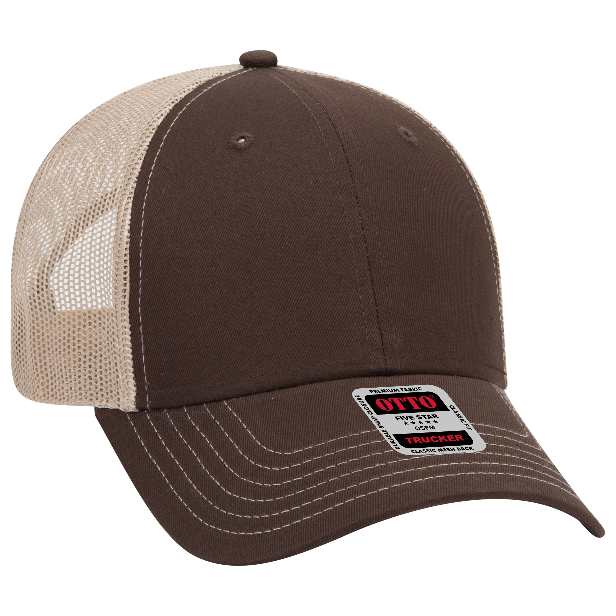 83-1239 OTTO CAP 6 Panel Low Profile Mesh Back Trucker Hat
