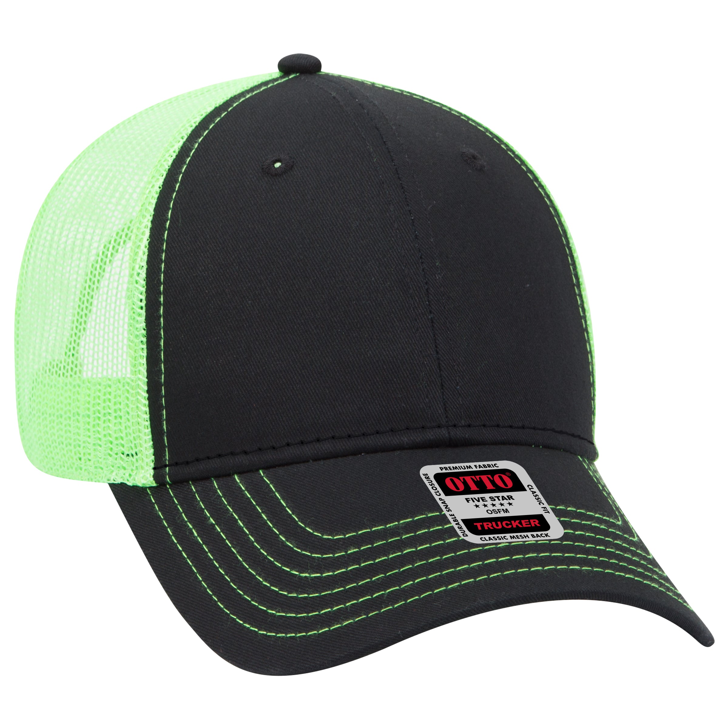 83-1239 OTTO CAP 6 Panel Low Profile Mesh Back Trucker Hat