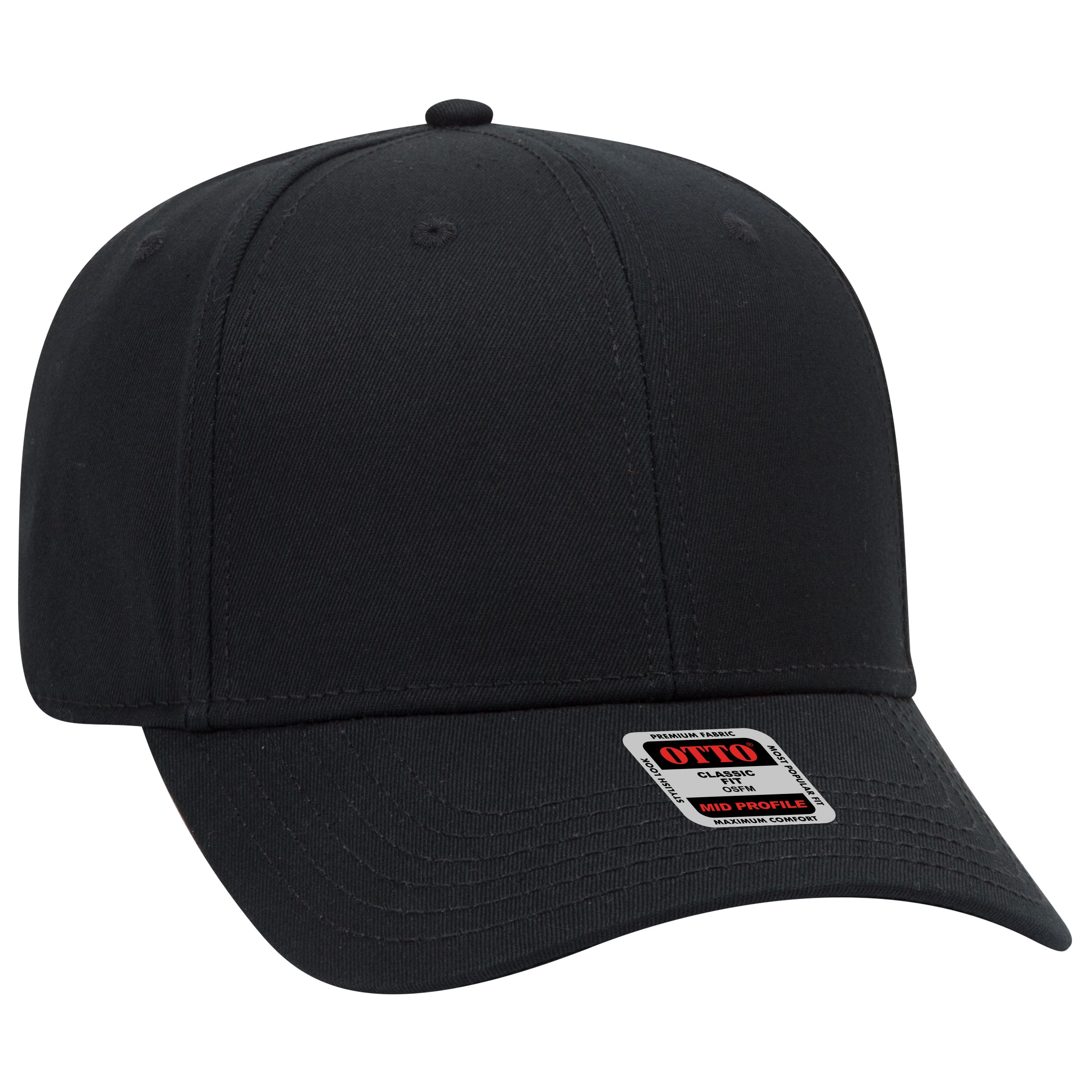 27-1235 OTTO CAP 6 Panel Mid Profile Baseball Cap