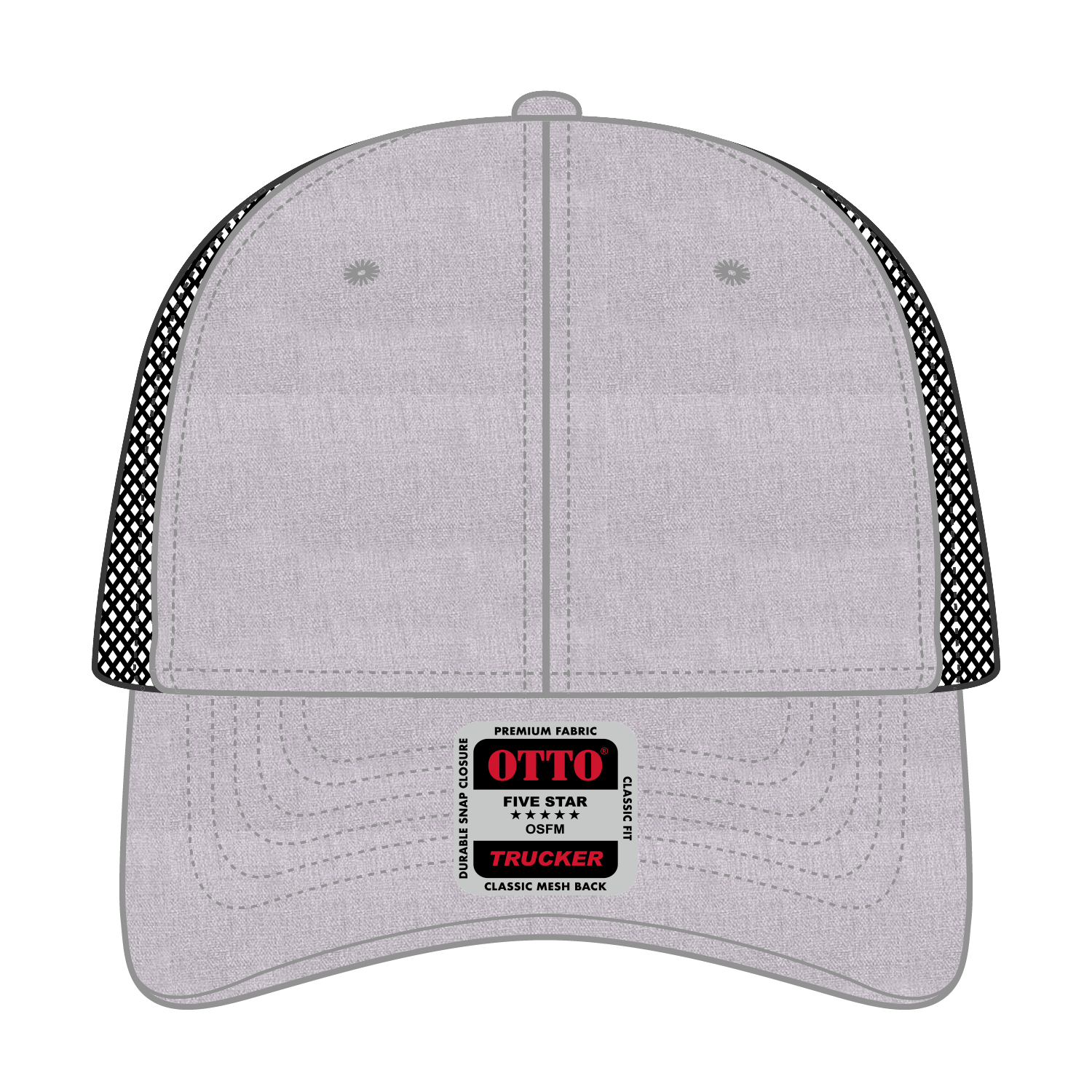 83-473 OTTO CAP 6 Panel Low Profile Mesh Back Trucker Hat