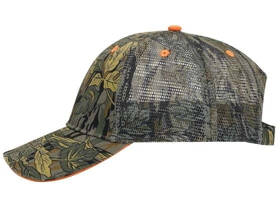 106-752 OTTO CAP Camouflage 6 Panel Low Profile Mesh Back Trucker Hat