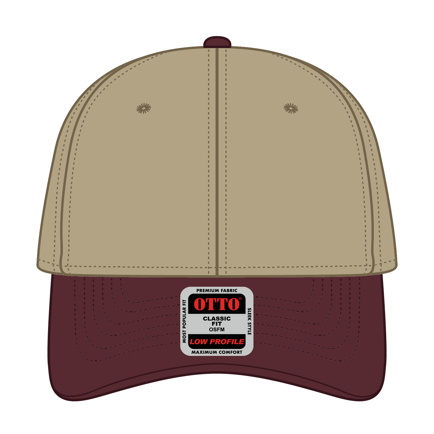 19-251 OTTO CAP 6 Panel Low Profile Baseball Cap