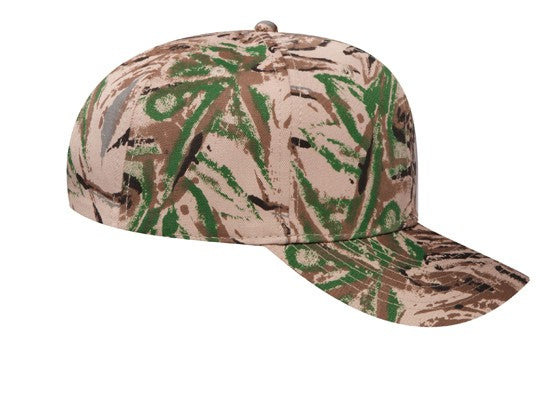 44-051 OTTO CAP Camouflage 6 Panel Mid Profile Baseball Cap