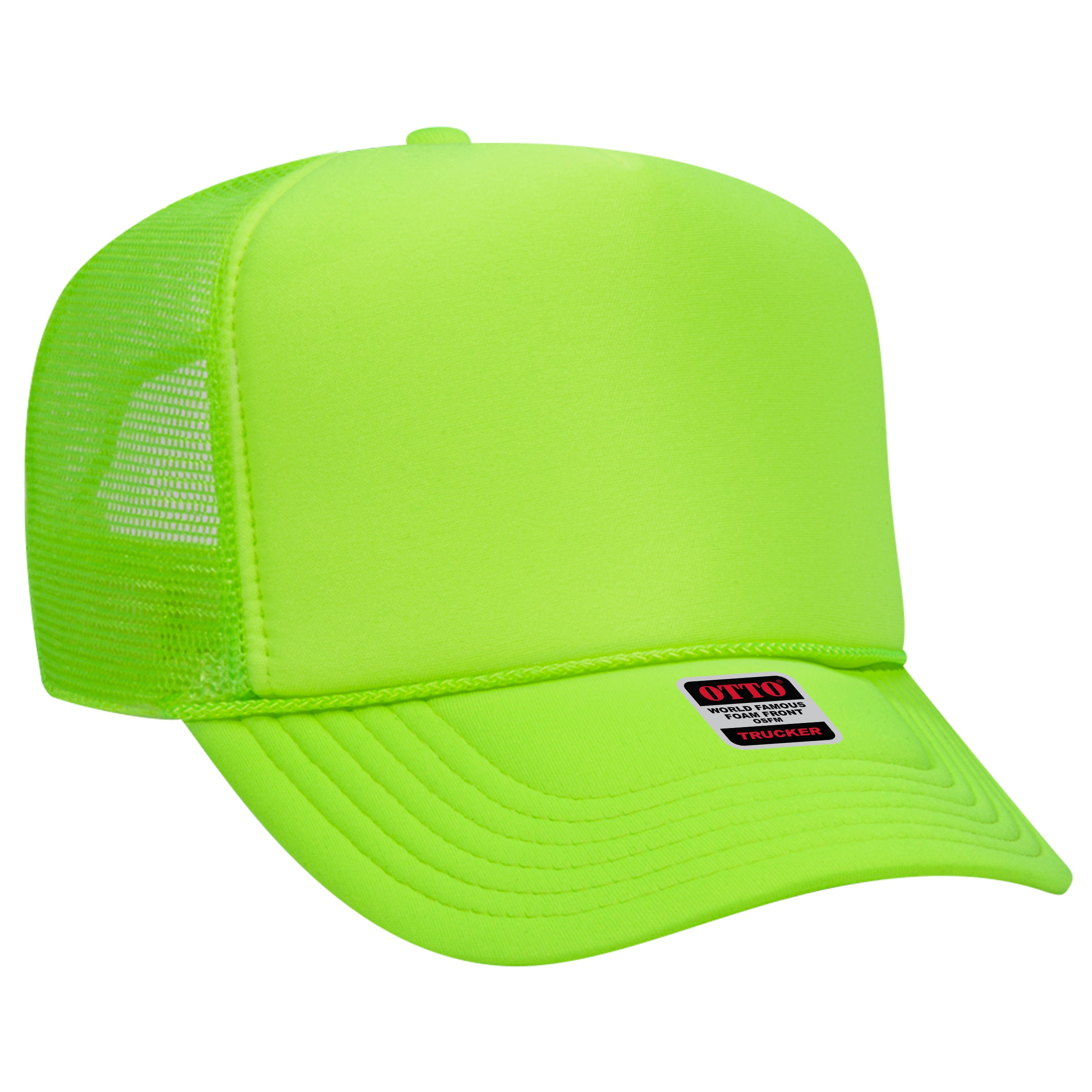 39-165 OTTO CAP 5 Panel High Crown Mesh Back Trucker Hat