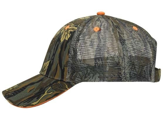 106-752 OTTO CAP Camouflage 6 Panel Low Profile Mesh Back Trucker Hat