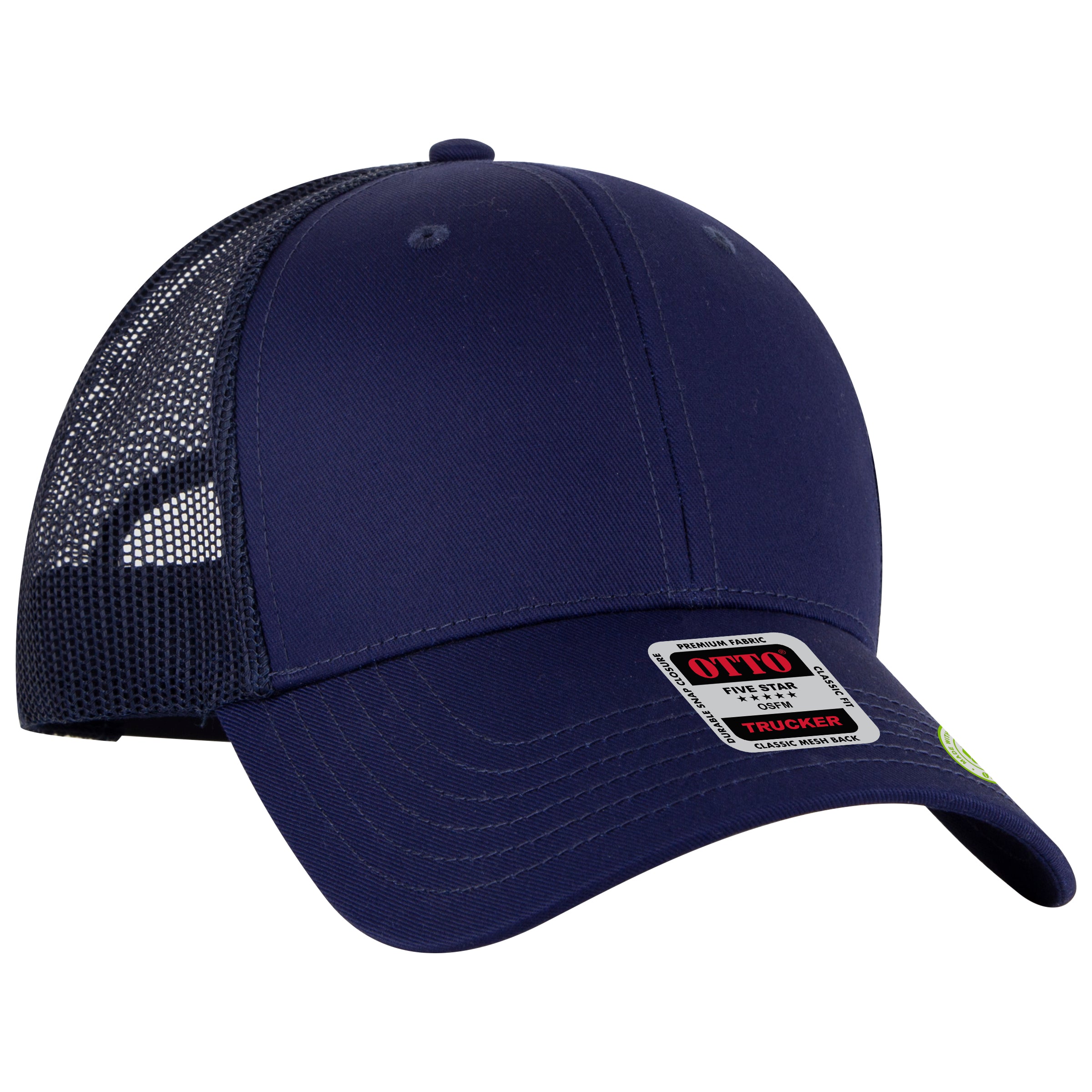 83-4 OTTO CAP 6 Panel Low Profile Mesh Back Trucker Hat 83-4