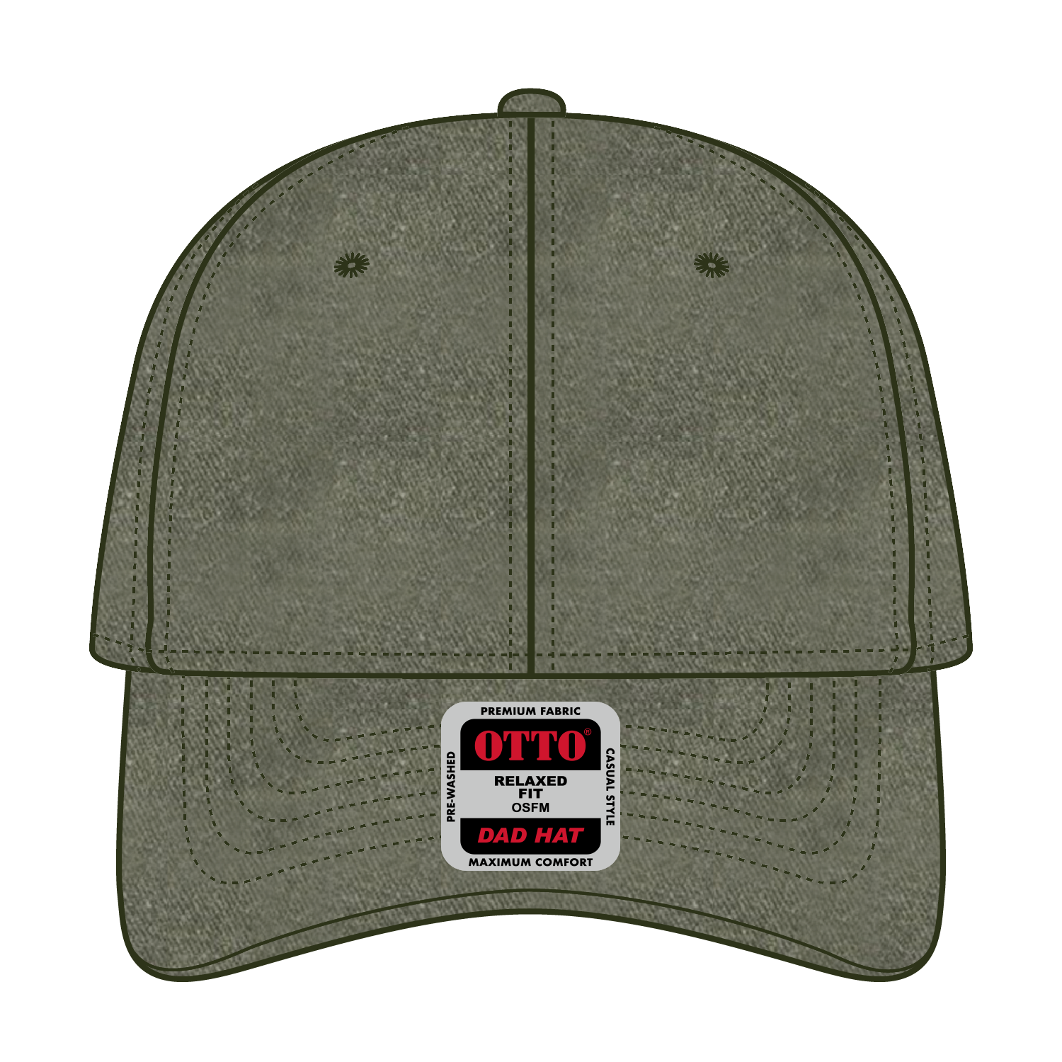 18-202 OTTO CAP 6 Panel Low Profile Dad Hat