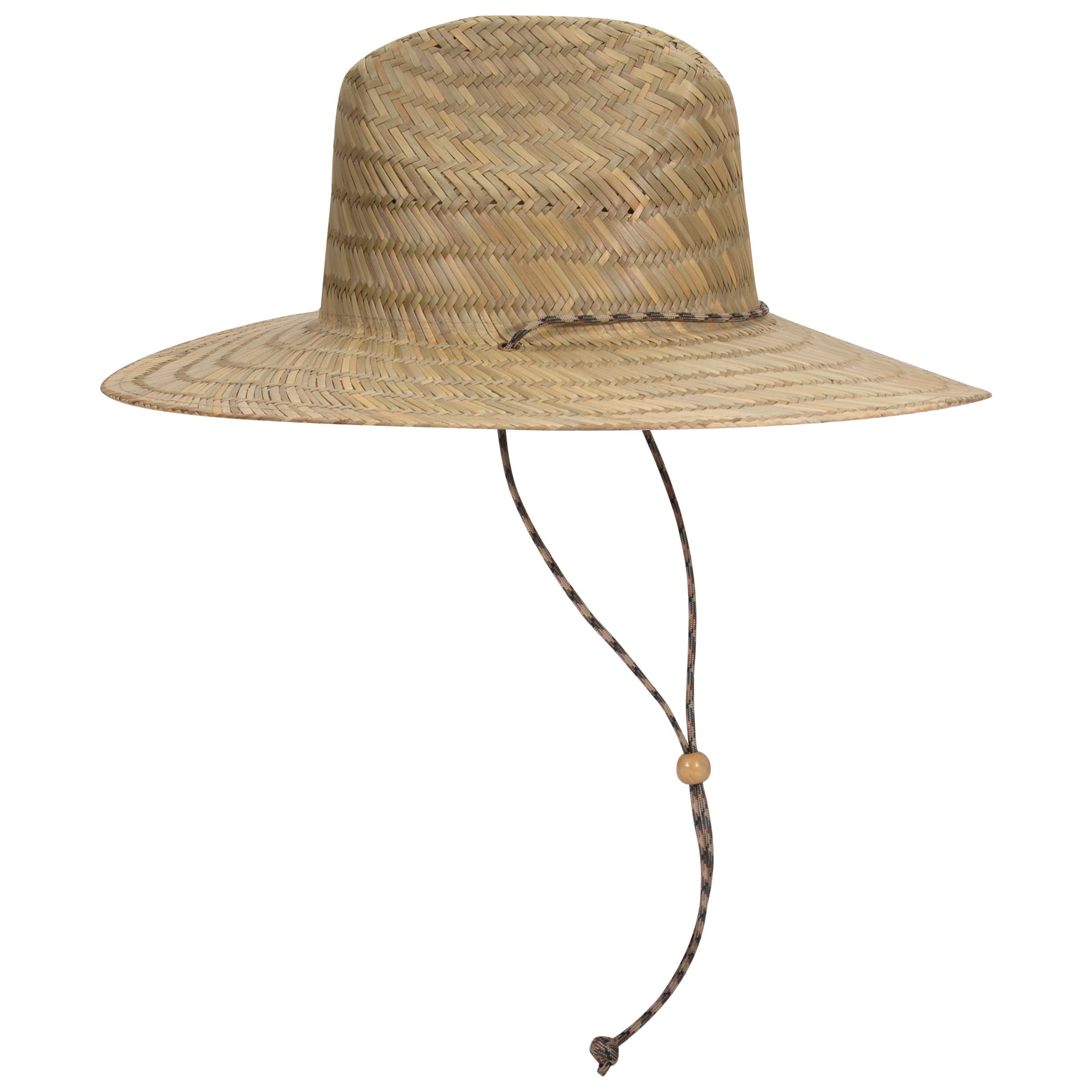 170-1325 OTTO CAP Straw Lifeguard Hat w/Adjustable Cord
