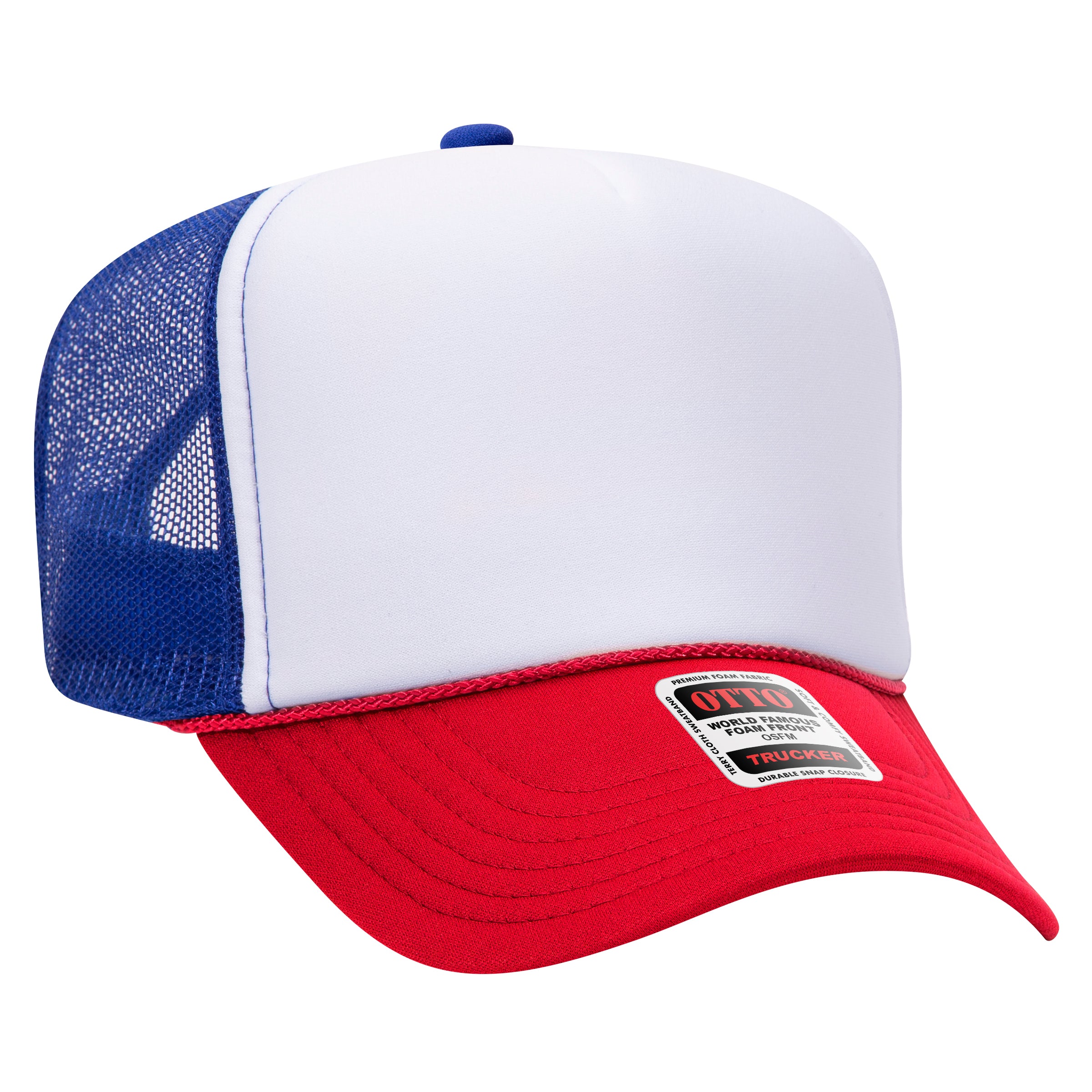 39-165 OTTO CAP 5 Panel High Crown Mesh Back Trucker Hat