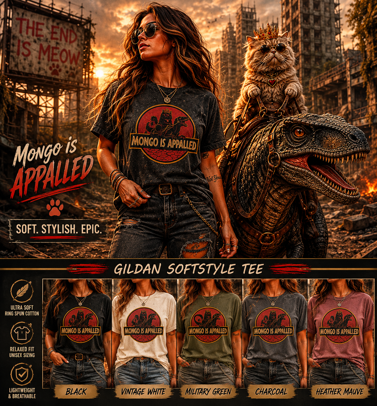 Mongo Is Appalled — Princess Donut & Mongo Tee