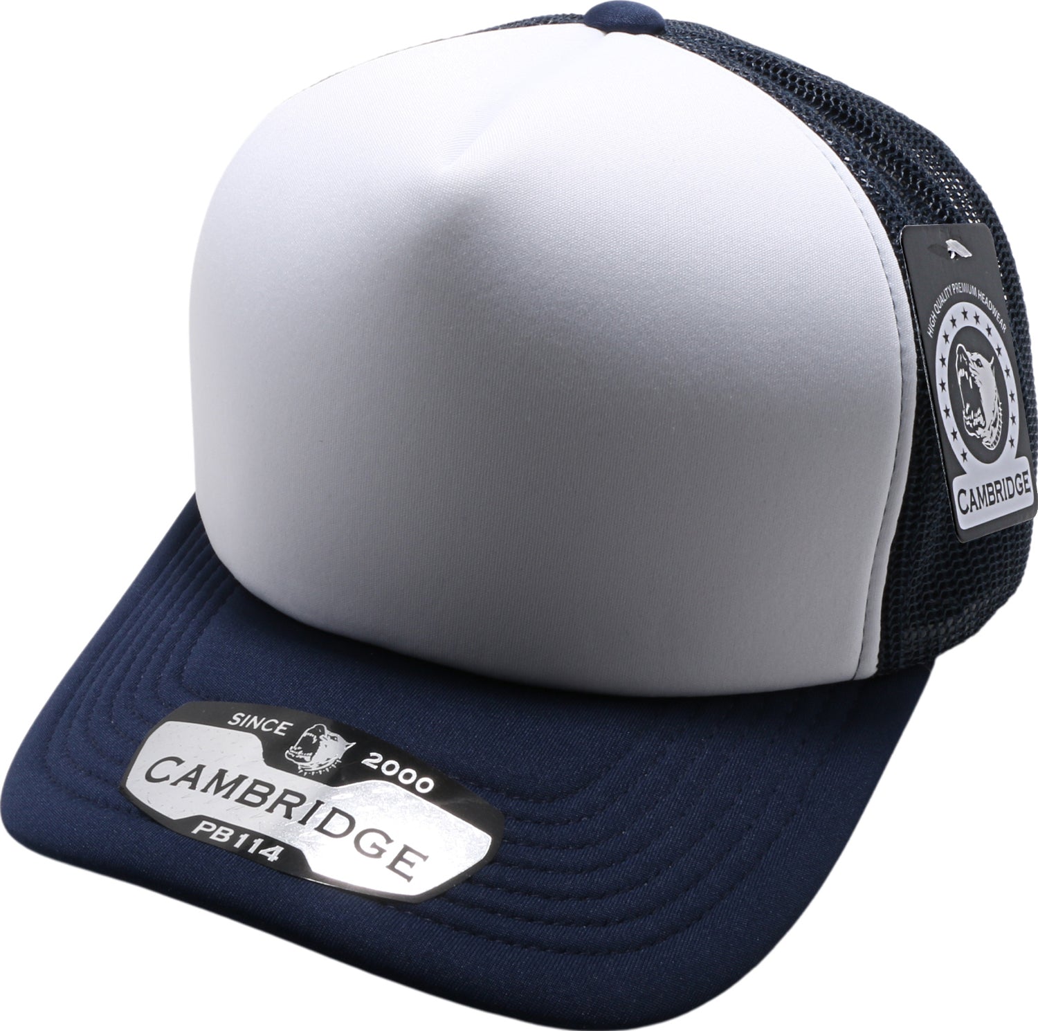 SKU:114-WHT-NAVY-NAVY|COLOR:White/Navy