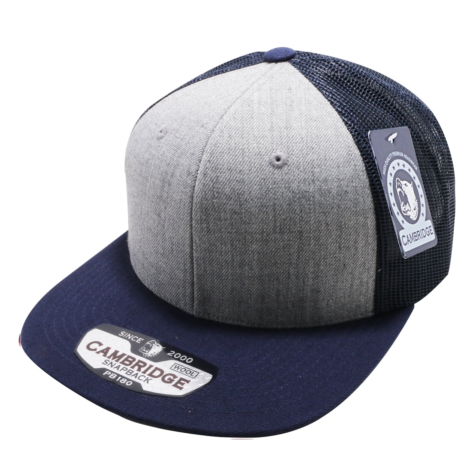 SKU:180-NAVY-HEATHER-NAVY|COLOR:Navy/Heather/Navy