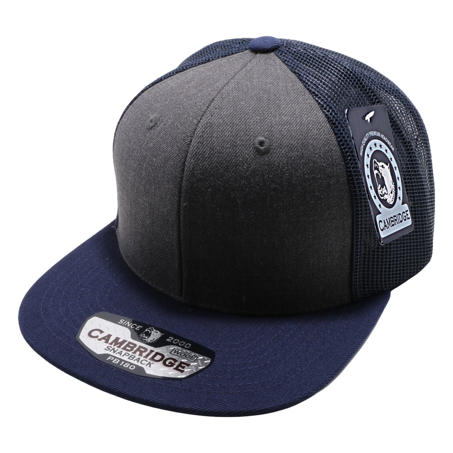 SKU:180-NA-DHEATHER-NA|COLOR:Navy/CC Heather/Navy