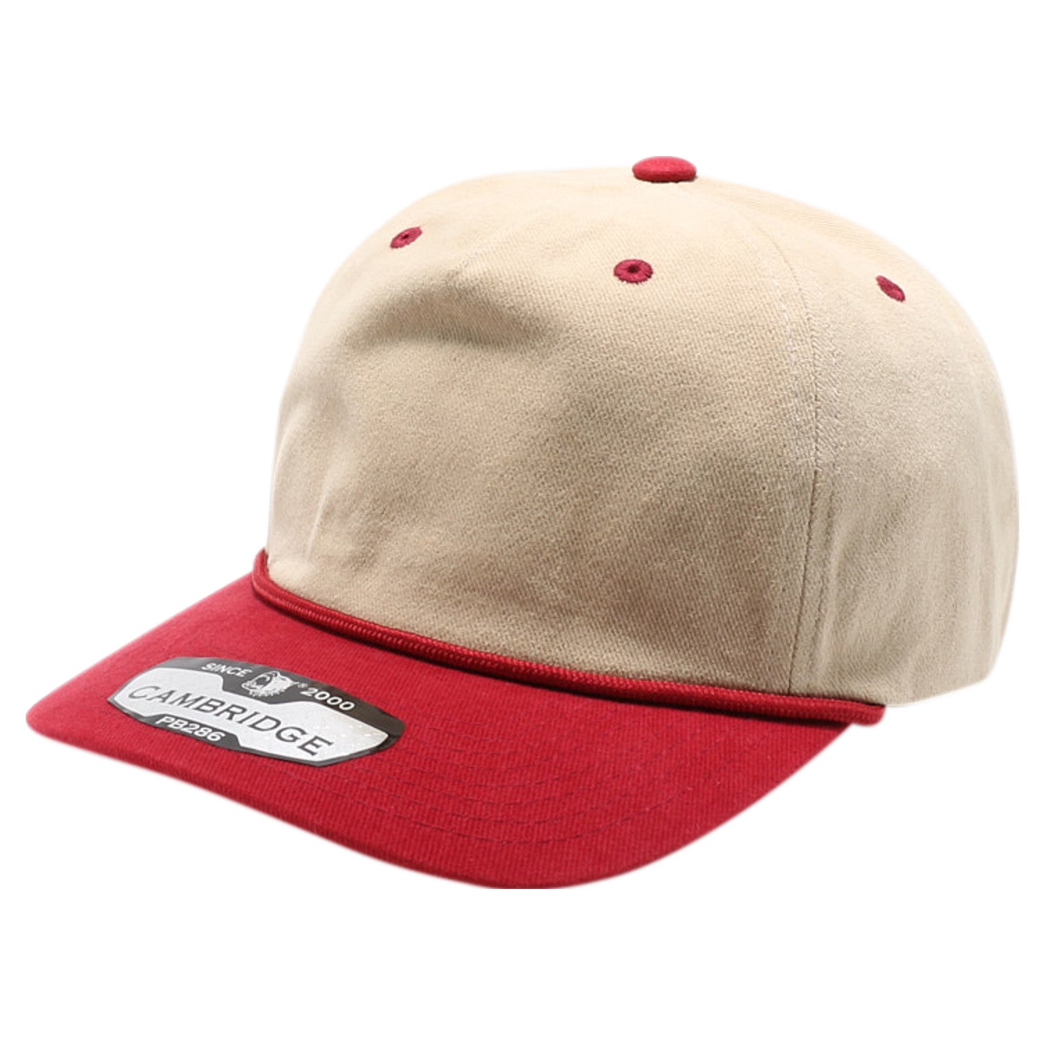 SKU:286KHBU|COLOR:Khaki/Burgundy