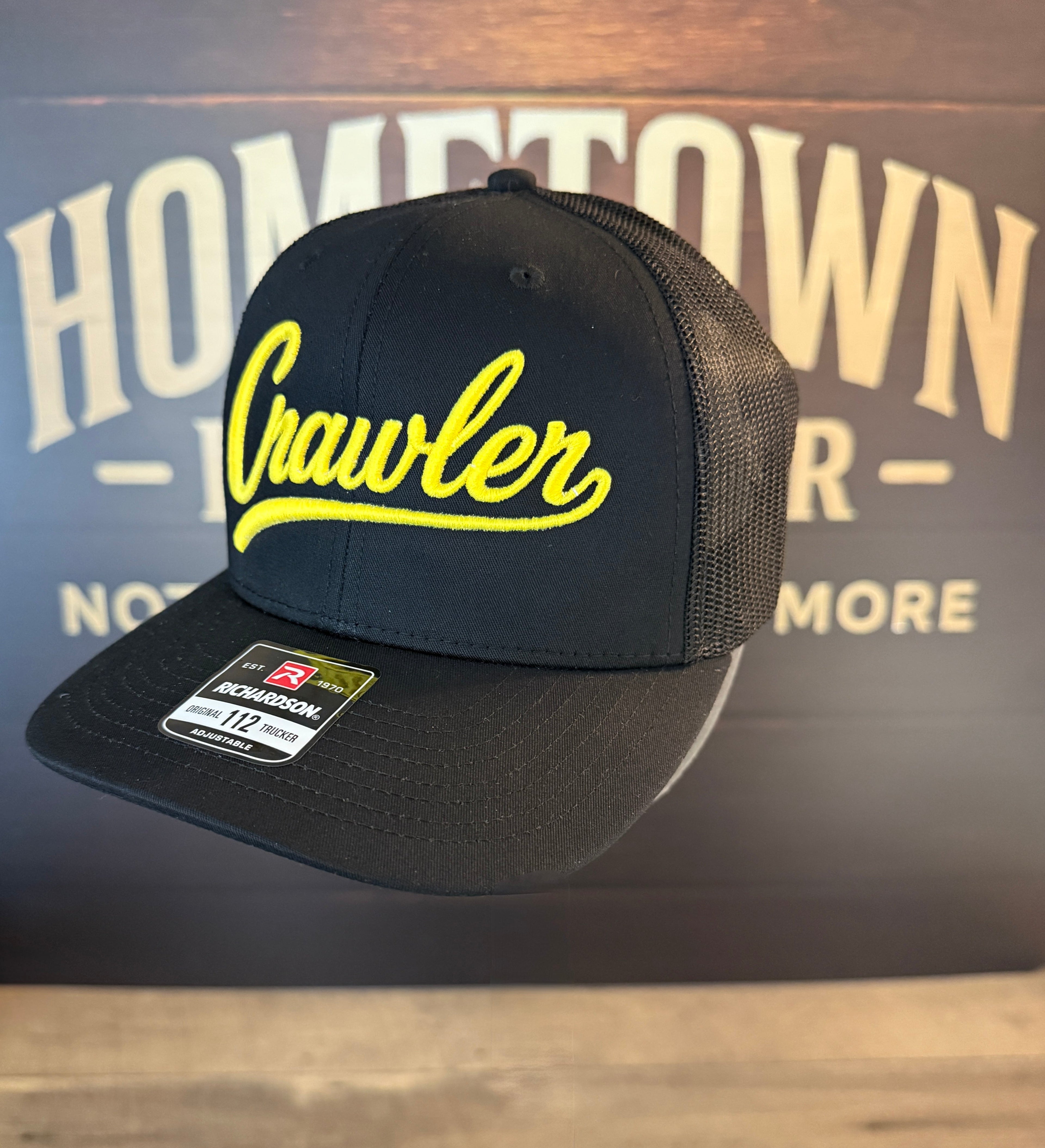 Black and Yellow Crawler Hat