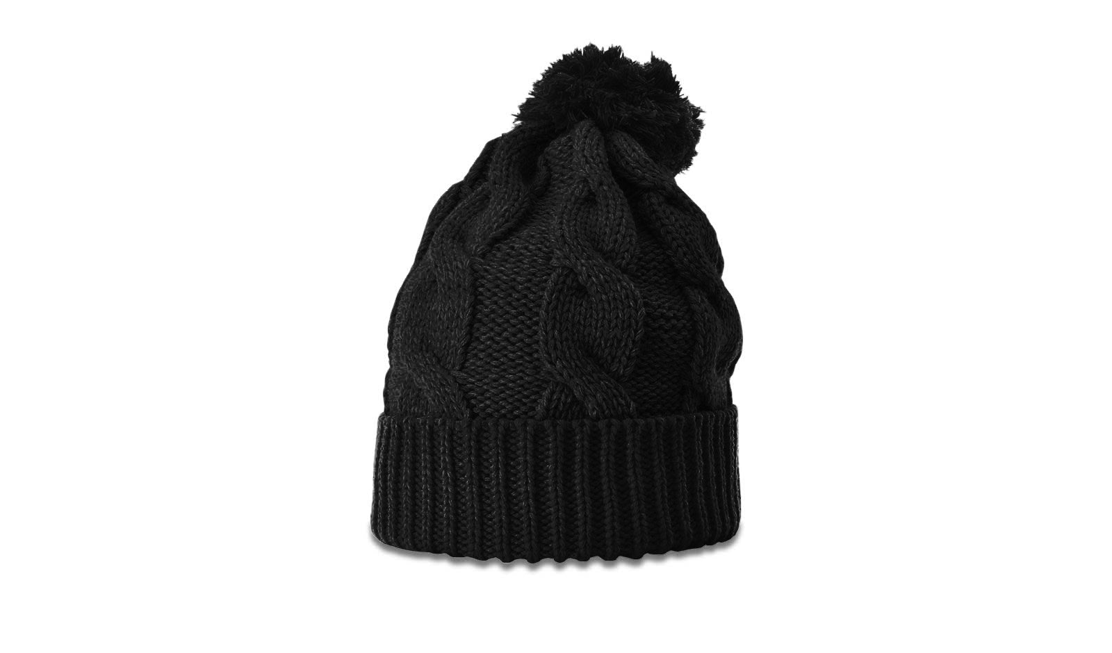 Richardson 141 Chunk Twist Knit Beanie with Cuff &amp; Pom