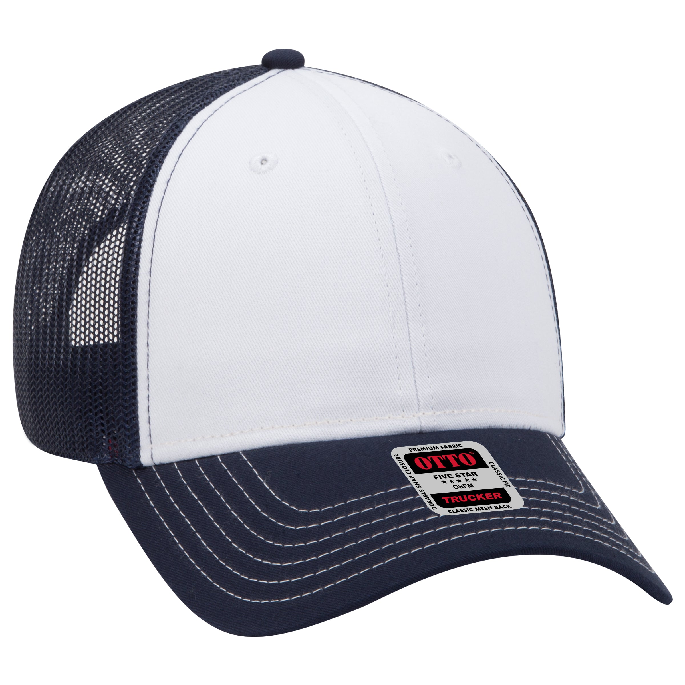 83-1239 OTTO CAP 6 Panel Low Profile Mesh Back Trucker Hat