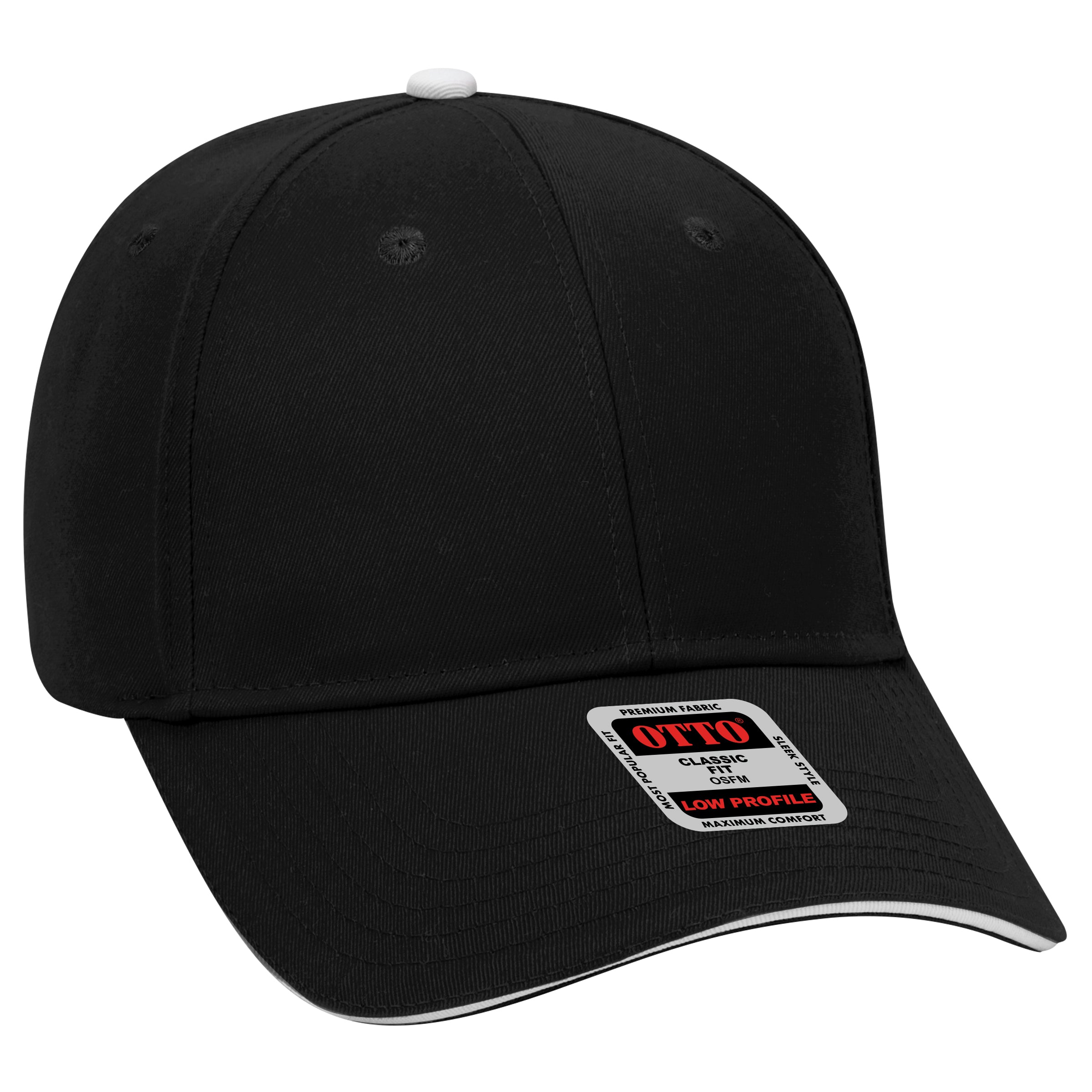 23-434 OTTO CAP 6 Panel Low Profile Baseball Cap