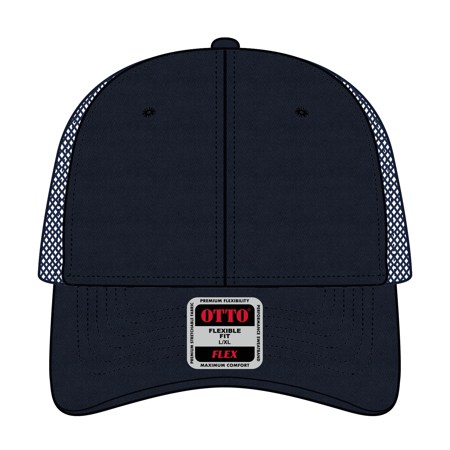 11-1169 OTTO CAP "OTTO FLEX" 6 Panel Low Profile Baseball Cap