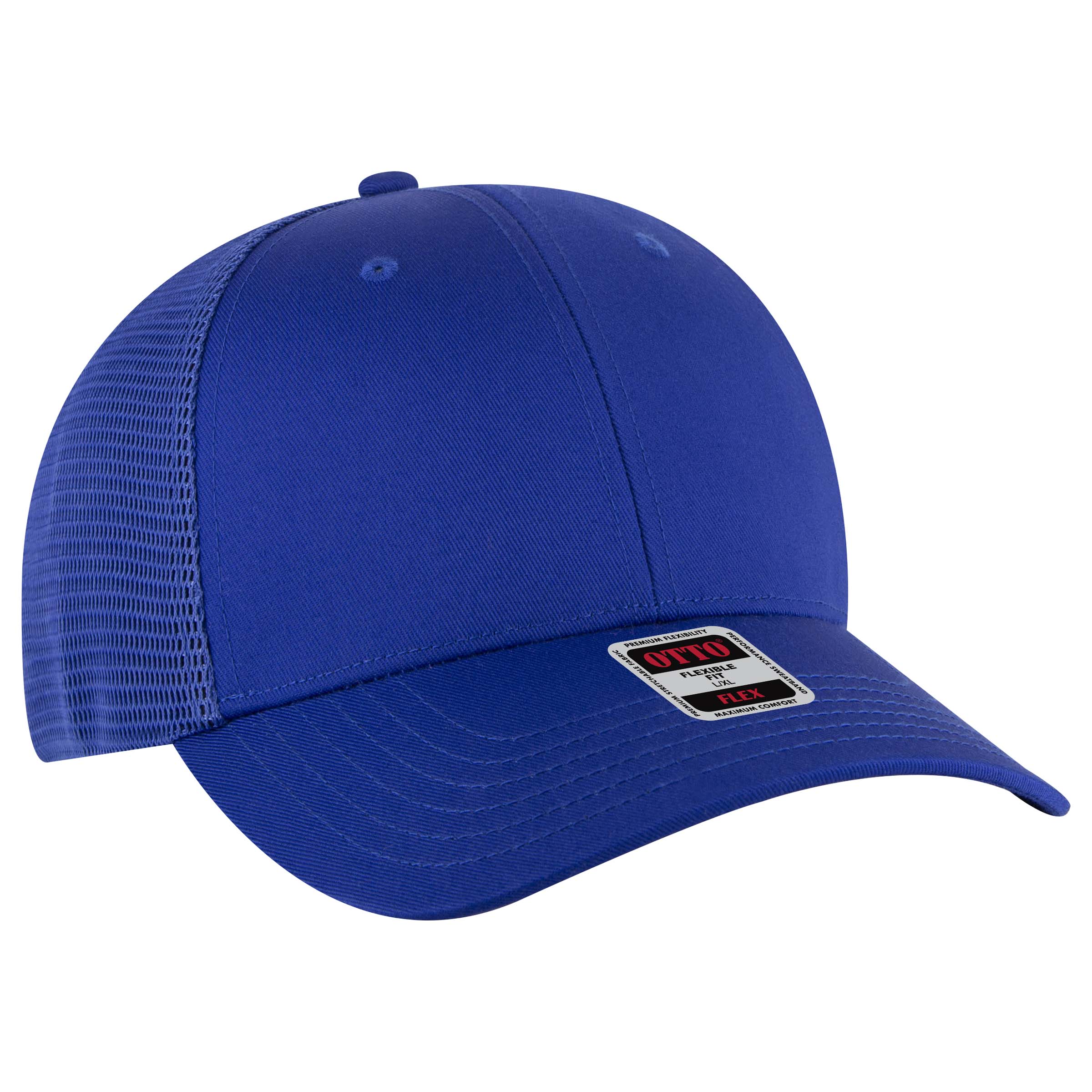 135-2 OTTO CAP "OTTO FLEX" 6 Panel Low Profile Mesh Back Trucker Hat