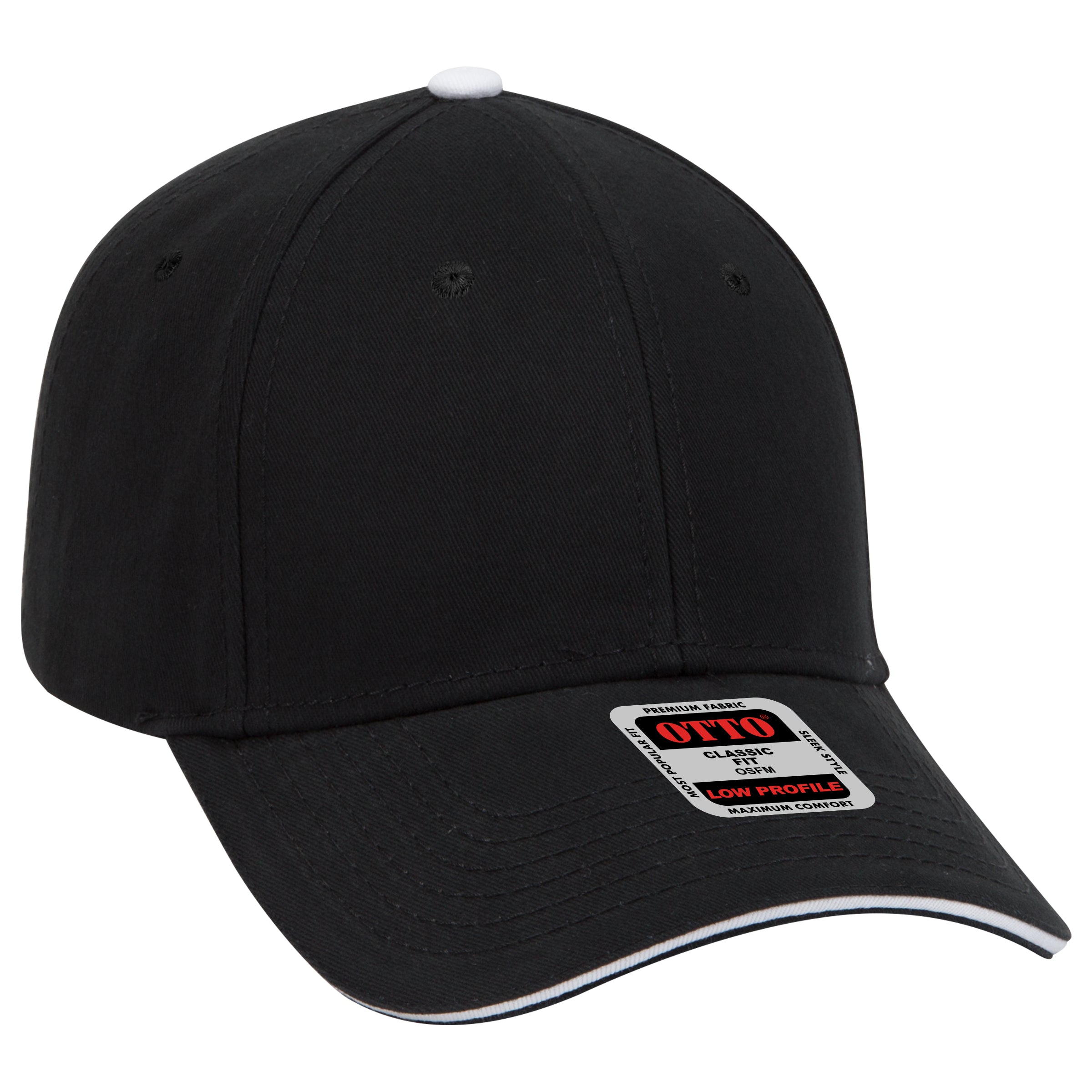 23-370 OTTO CAP 6 Panel Low Profile Baseball Cap