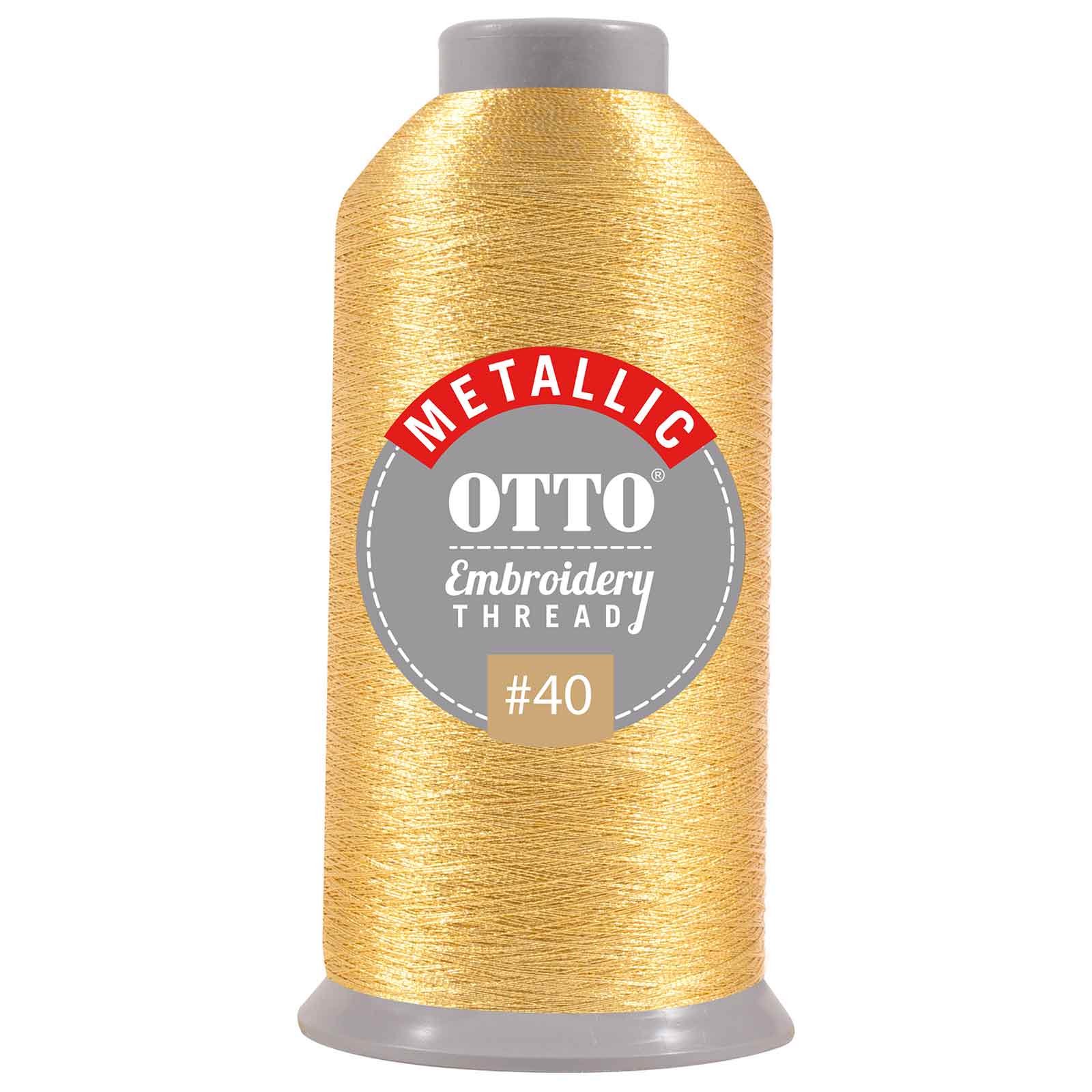 157-106 OTTO Embroidery Metallic Thread #40 3,300 yd. Cone