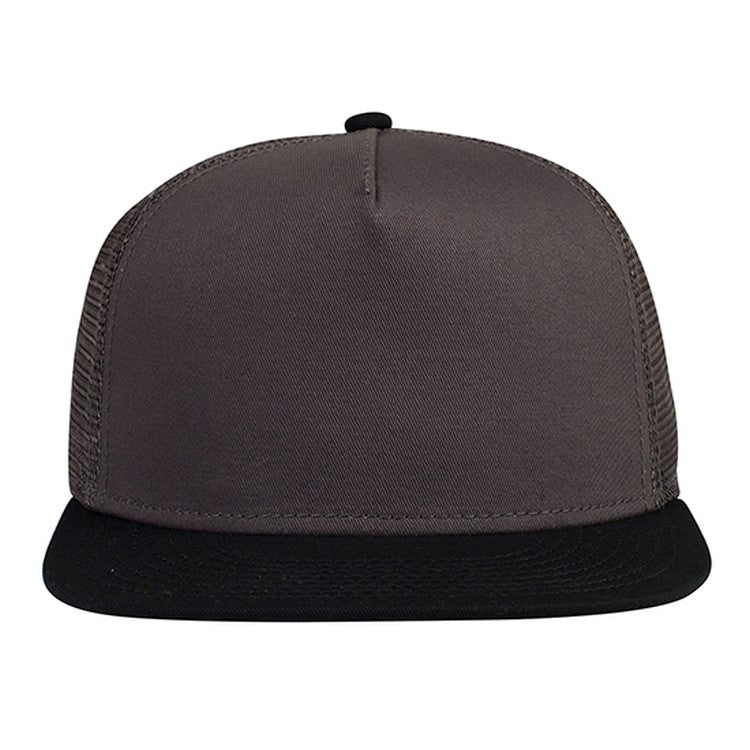 154-1124 OTTO CAP "OTTO SNAP" 5 Panel Mid Profile Mesh Back Trucker Snapback Hat