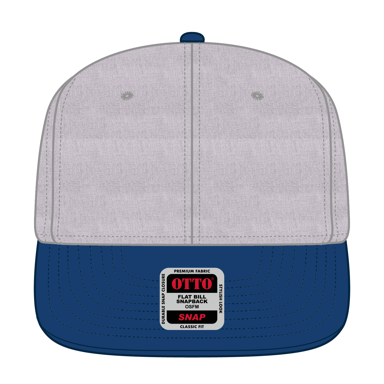 125-978 OTTO CAP "OTTO SNAP" 6 Panel Pro Style Snapback Hat