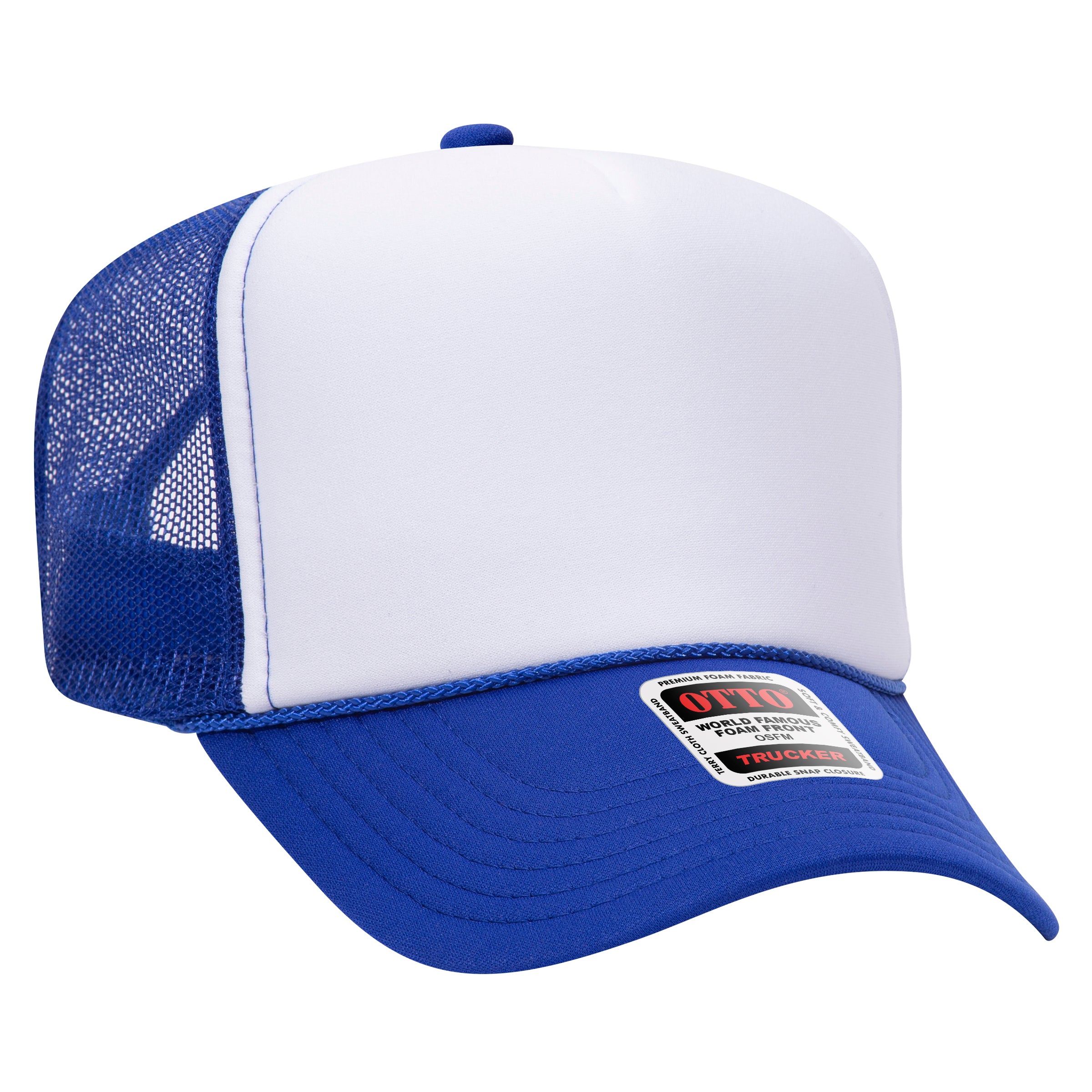 39-165 OTTO CAP 5 Panel High Crown Mesh Back Trucker Hat