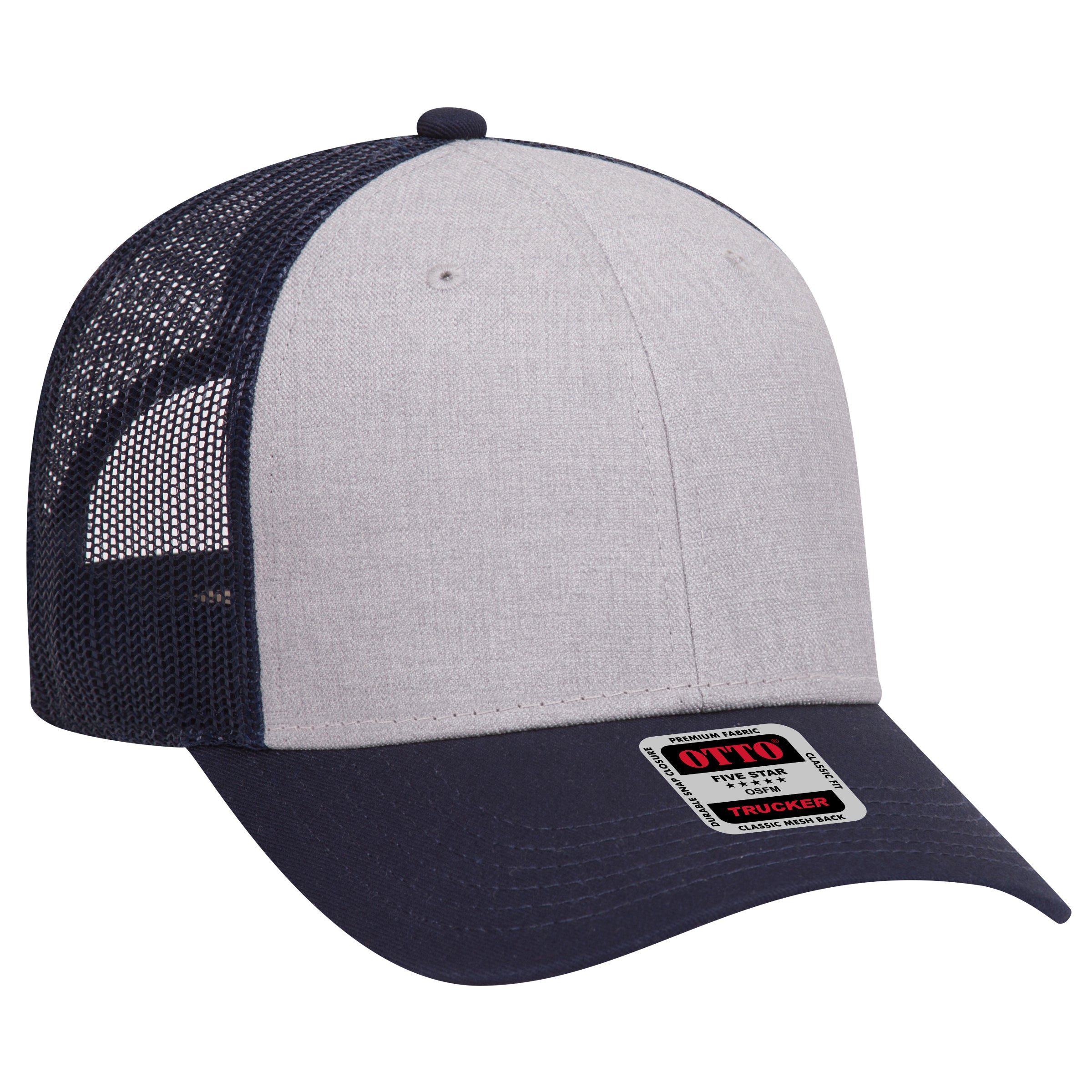 83-1239 OTTO CAP 6 Panel Low Profile Mesh Back Trucker Hat