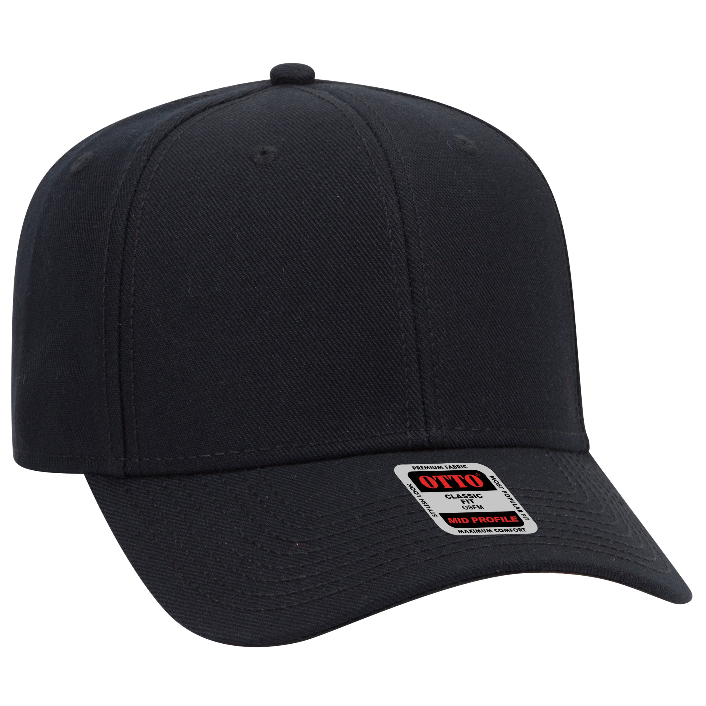 27-210 OTTO CAP 6 Panel Mid Profile Baseball Cap
