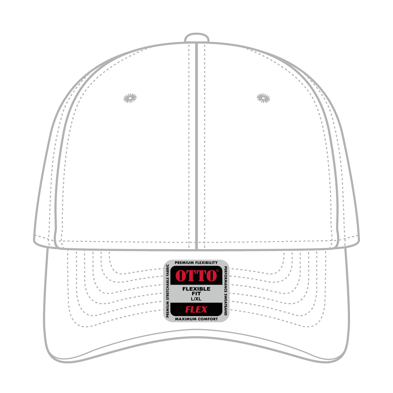 11-1167 OTTO CAP "OTTO FLEX" 6 Panel Low Profile Baseball Cap