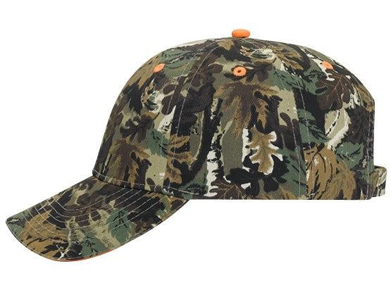 71-602 OTTO CAP Camouflage 6 Panel Low Profile Baseball Cap
