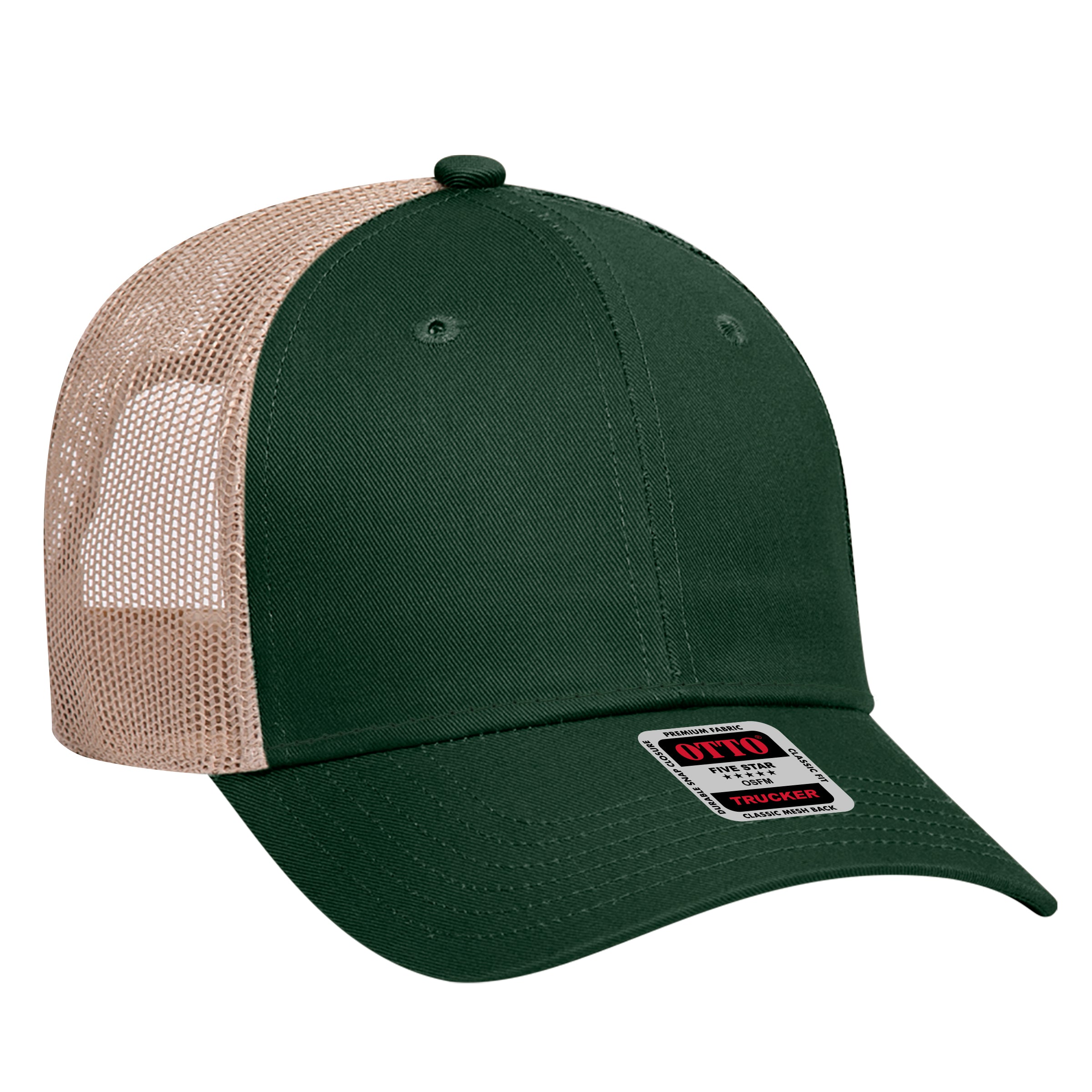 83-473 OTTO CAP 6 Panel Low Profile Mesh Back Trucker Hat