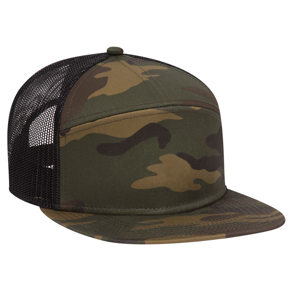 172-1298 OTTO CAP "OTTO SNAP" 7 Panel Mesh Back Trucker Snapback Hat