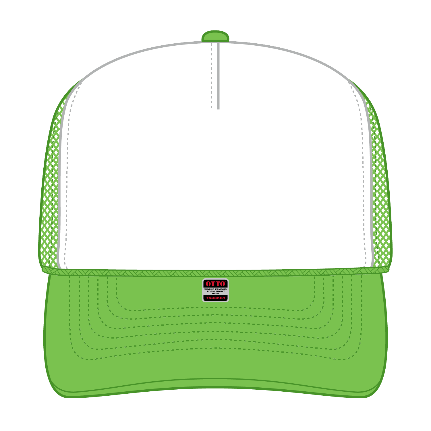 39-165 OTTO CAP 5 Panel High Crown Mesh Back Trucker Hat