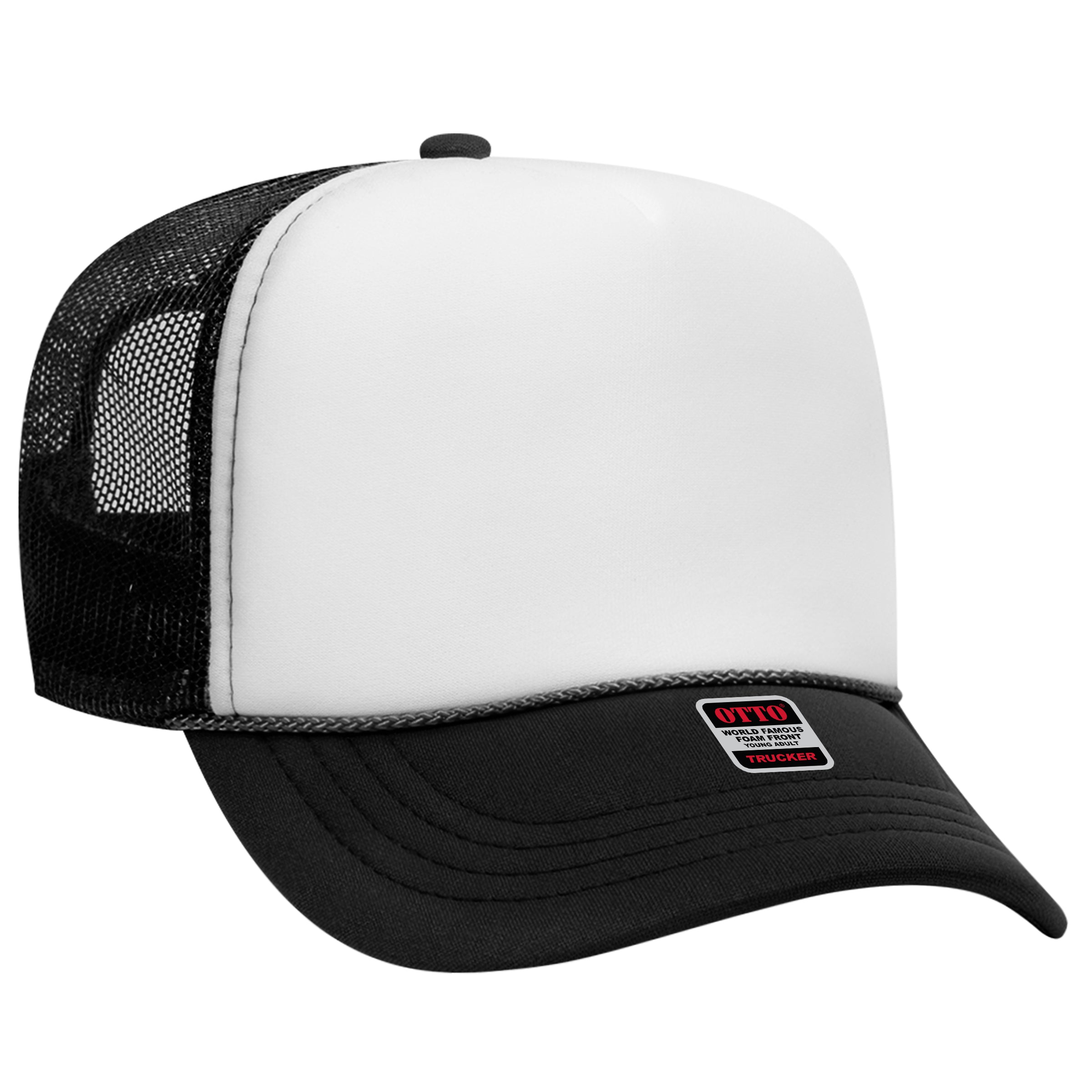 39-165 OTTO CAP 5 Panel High Crown Mesh Back Trucker Hat