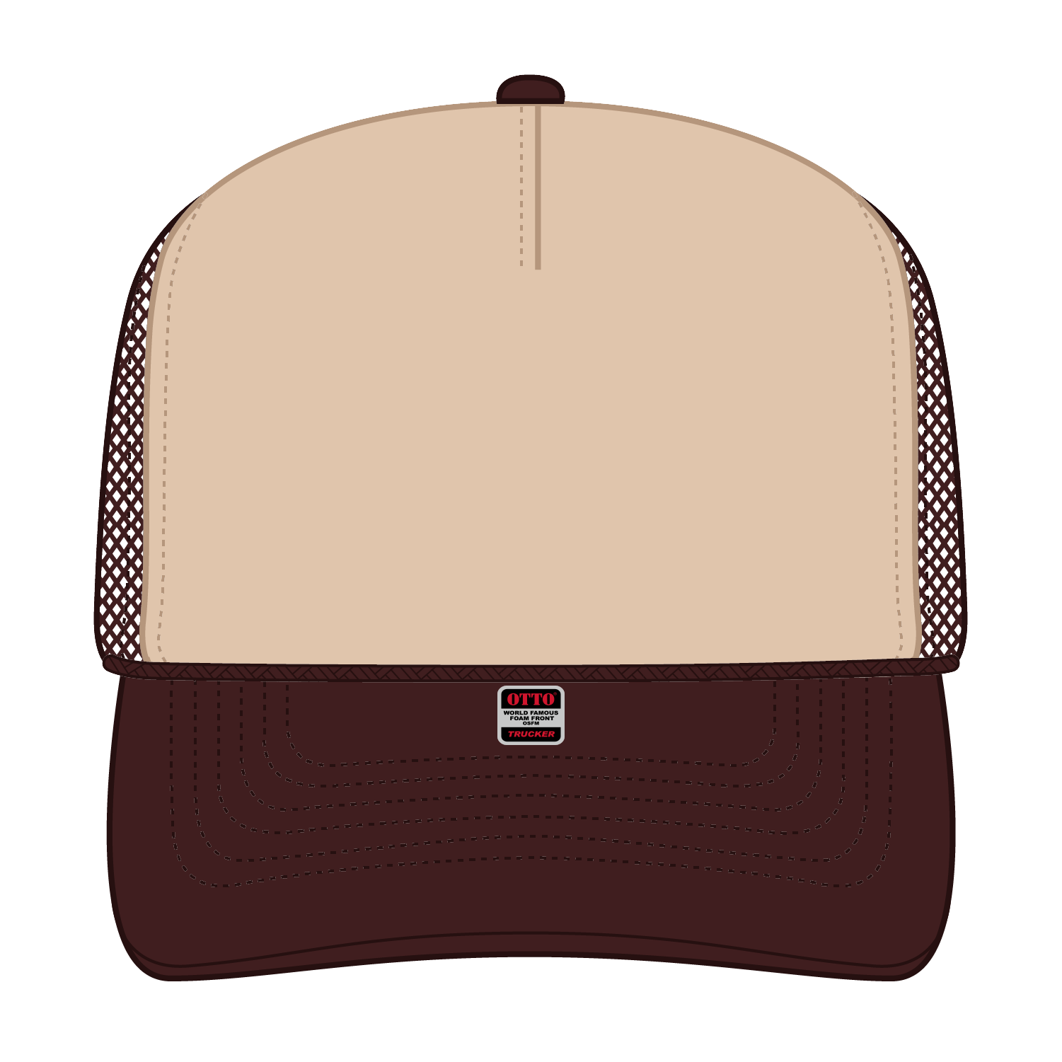 39-165 OTTO CAP 5 Panel High Crown Mesh Back Trucker Hat