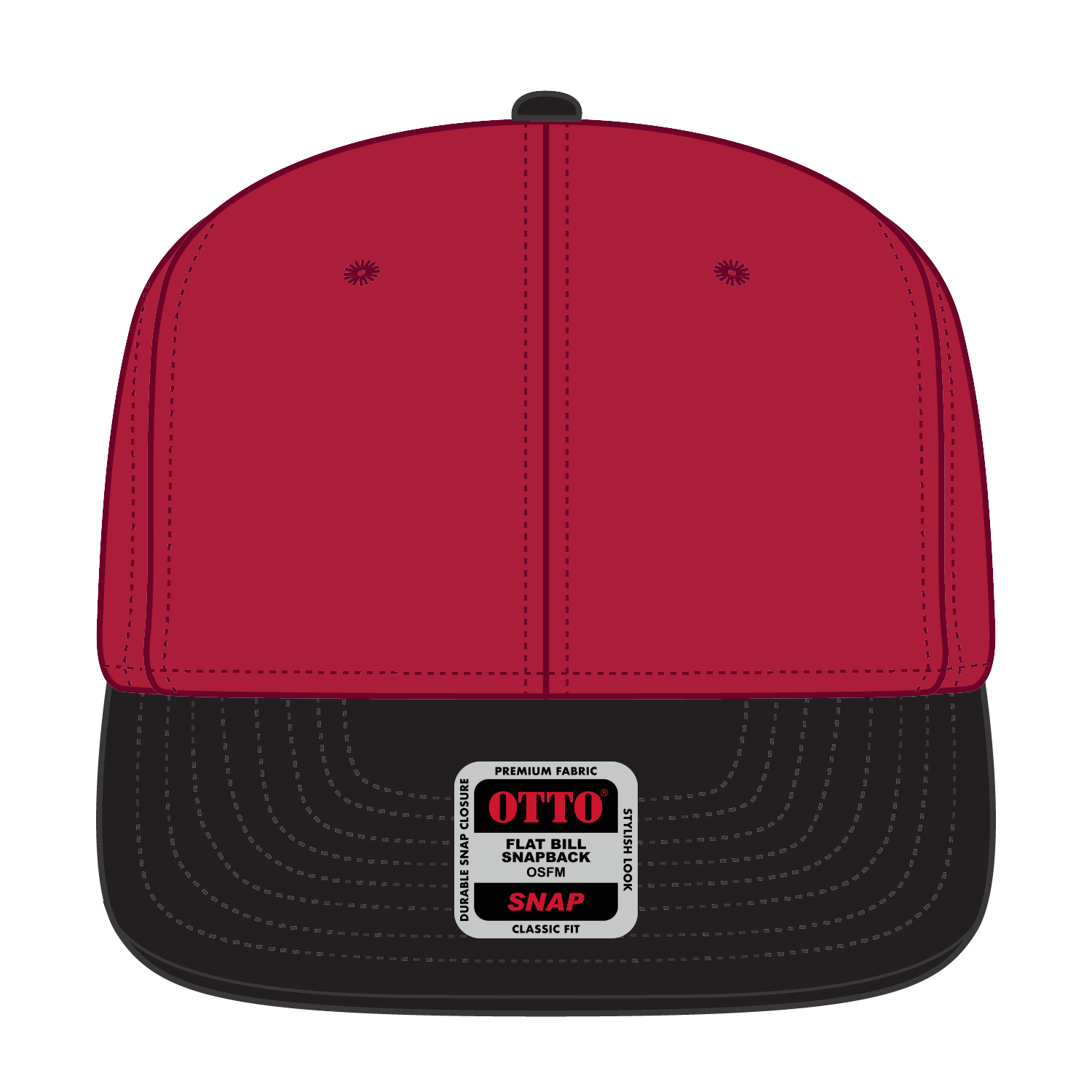 125-978 OTTO CAP "OTTO SNAP" 6 Panel Pro Style Snapback Hat